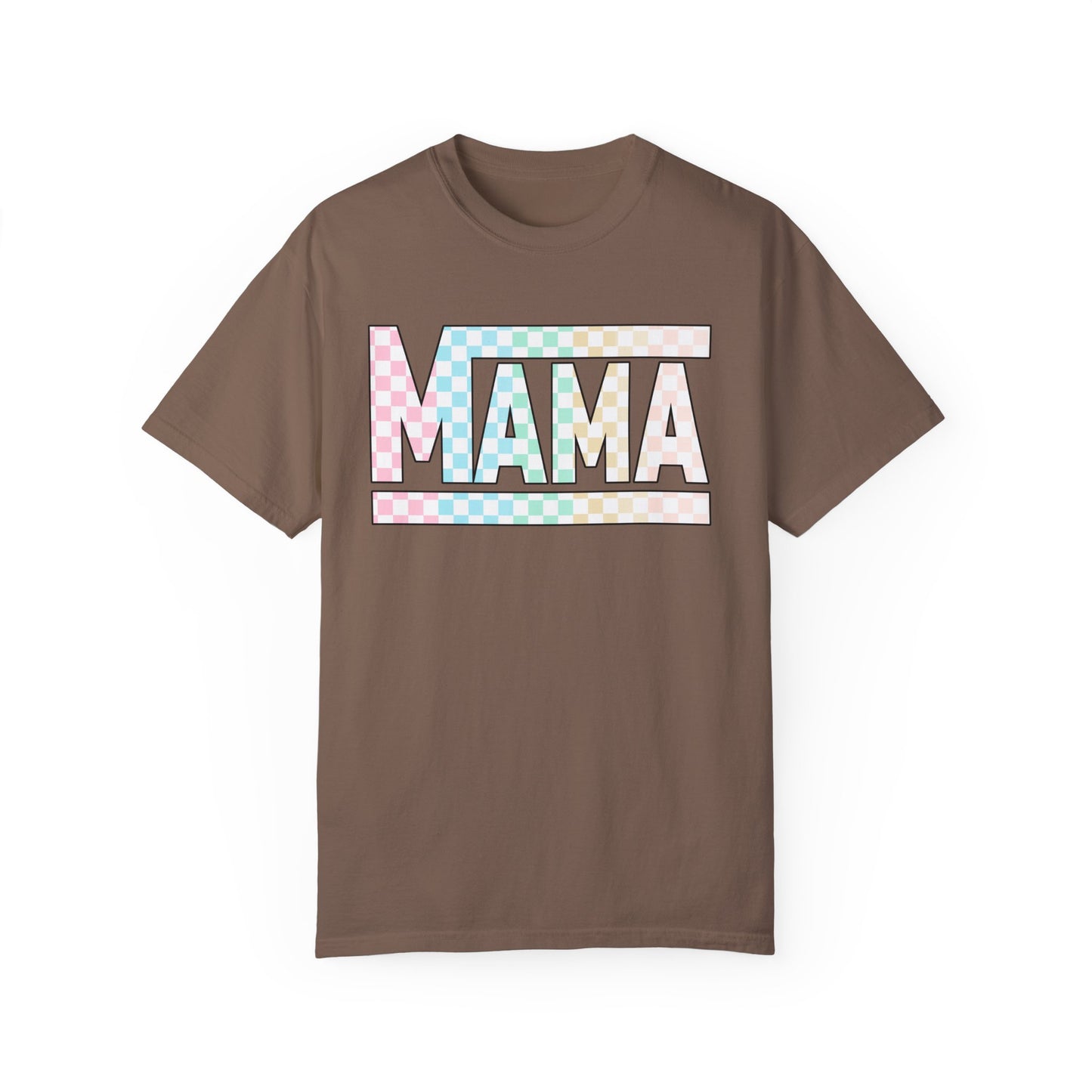 Mama Colored Checkered T-shirt