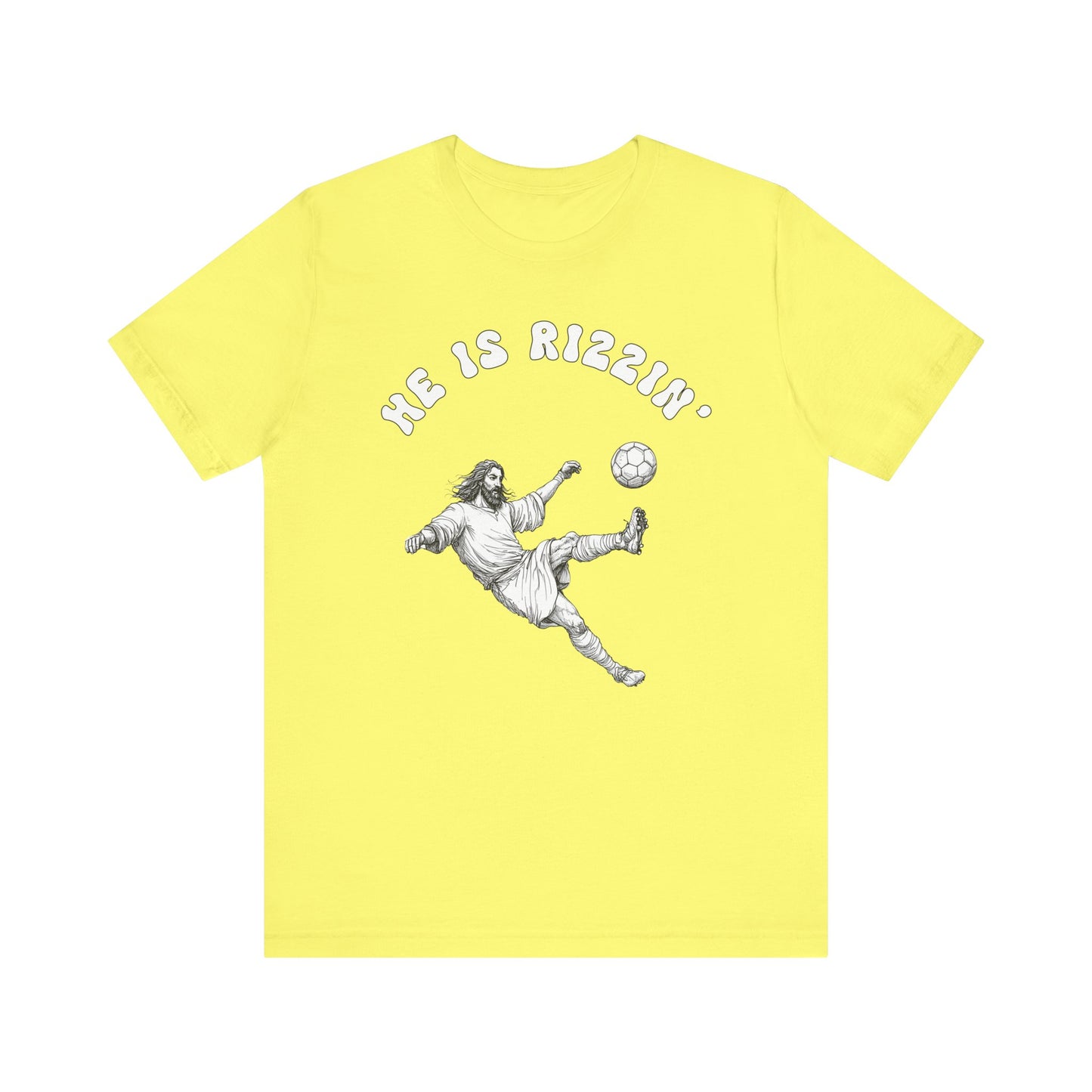 He Is Rizzin' Unisex Jersey Tee | Funny Soccer T-Shirt