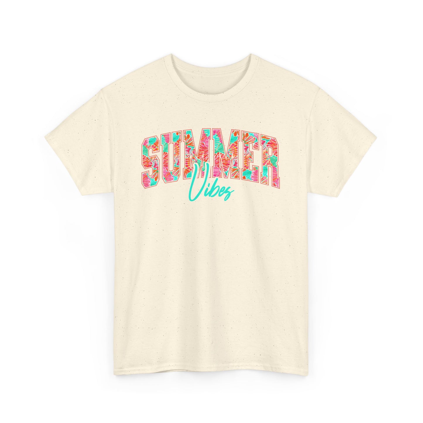 Floral Summer Vibes T-Shirt, Gildan Summer Tshirt