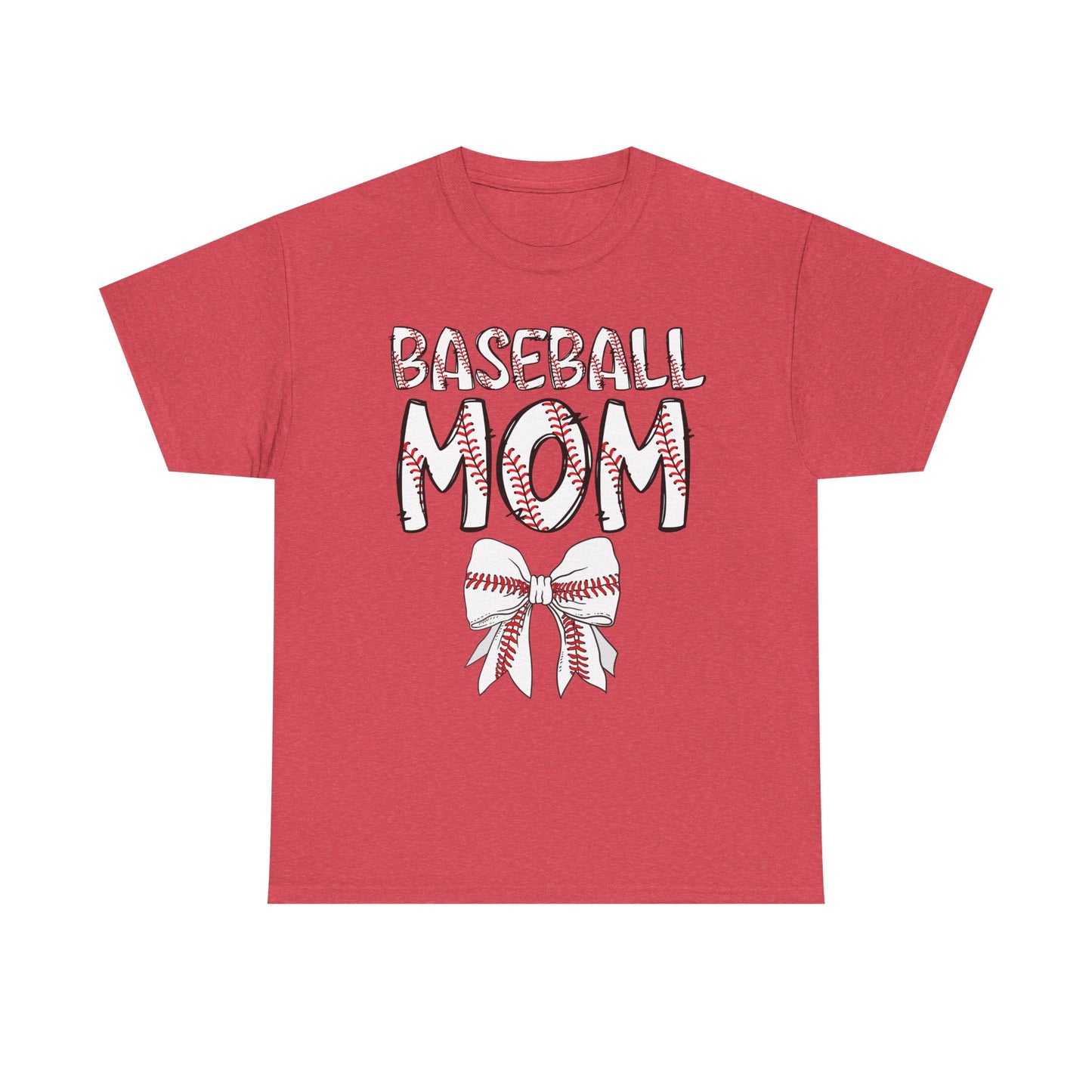 Baseball Mom Coquette Bow T-Shirt