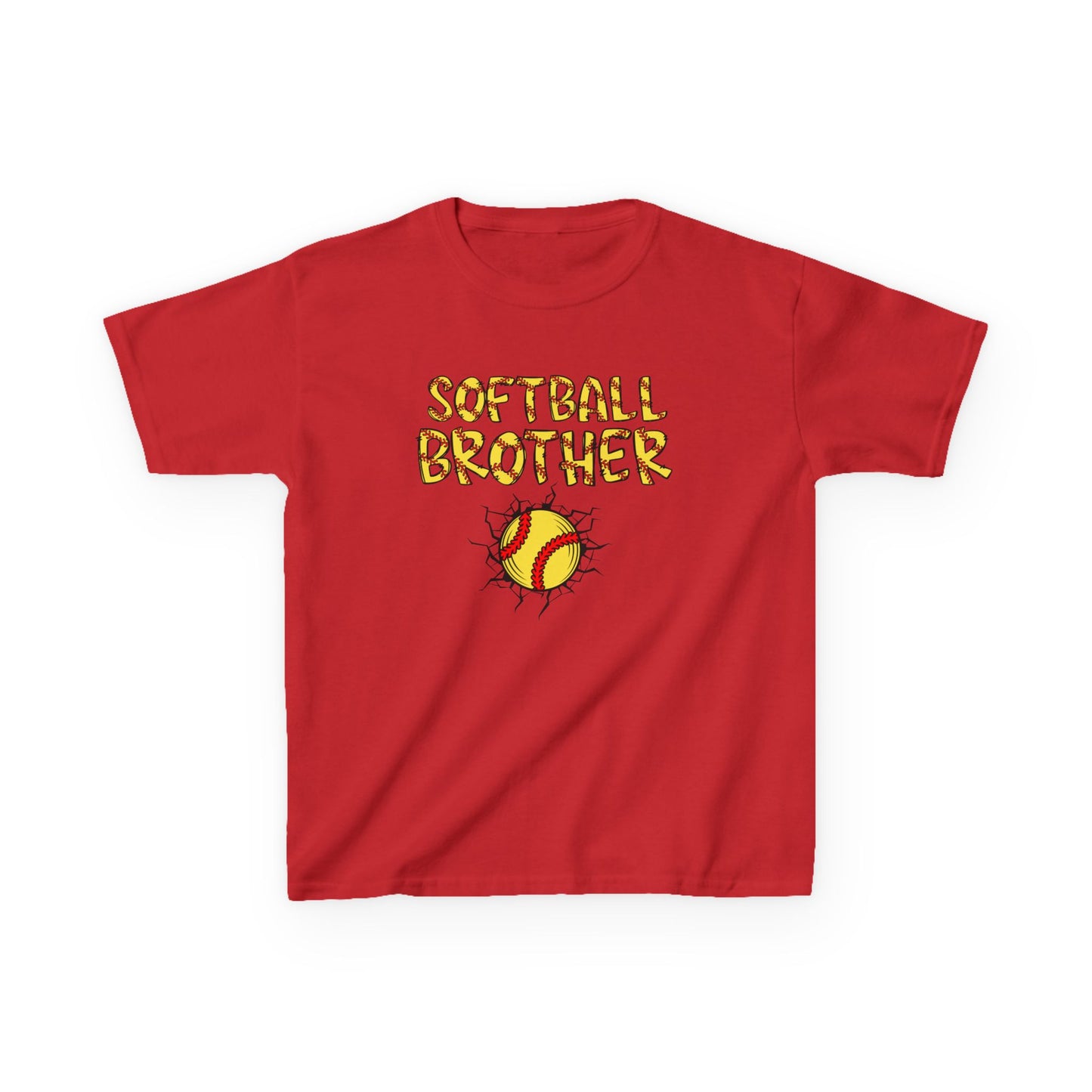 Little Brother Softball Fan Tee