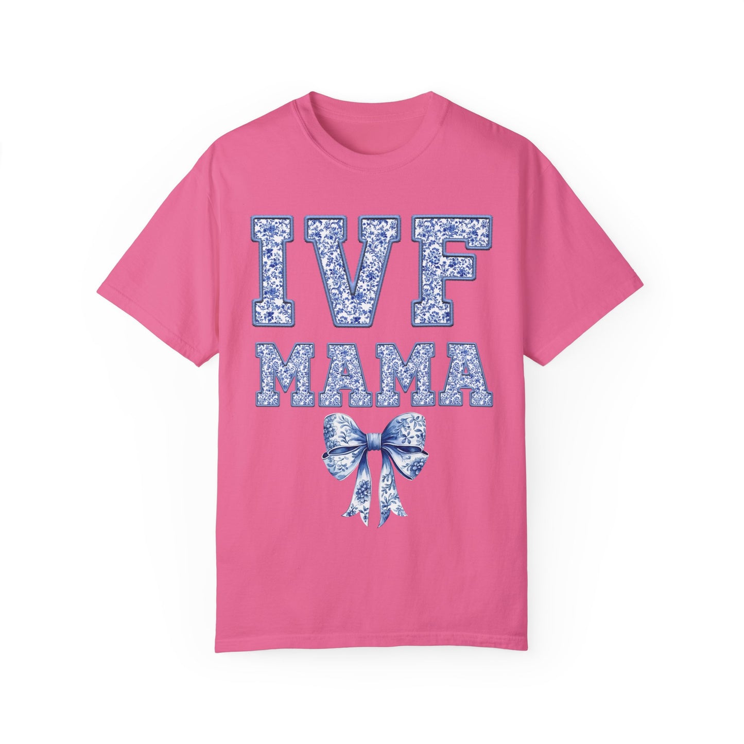IVF Mama Toile Coquette Bow Shirt