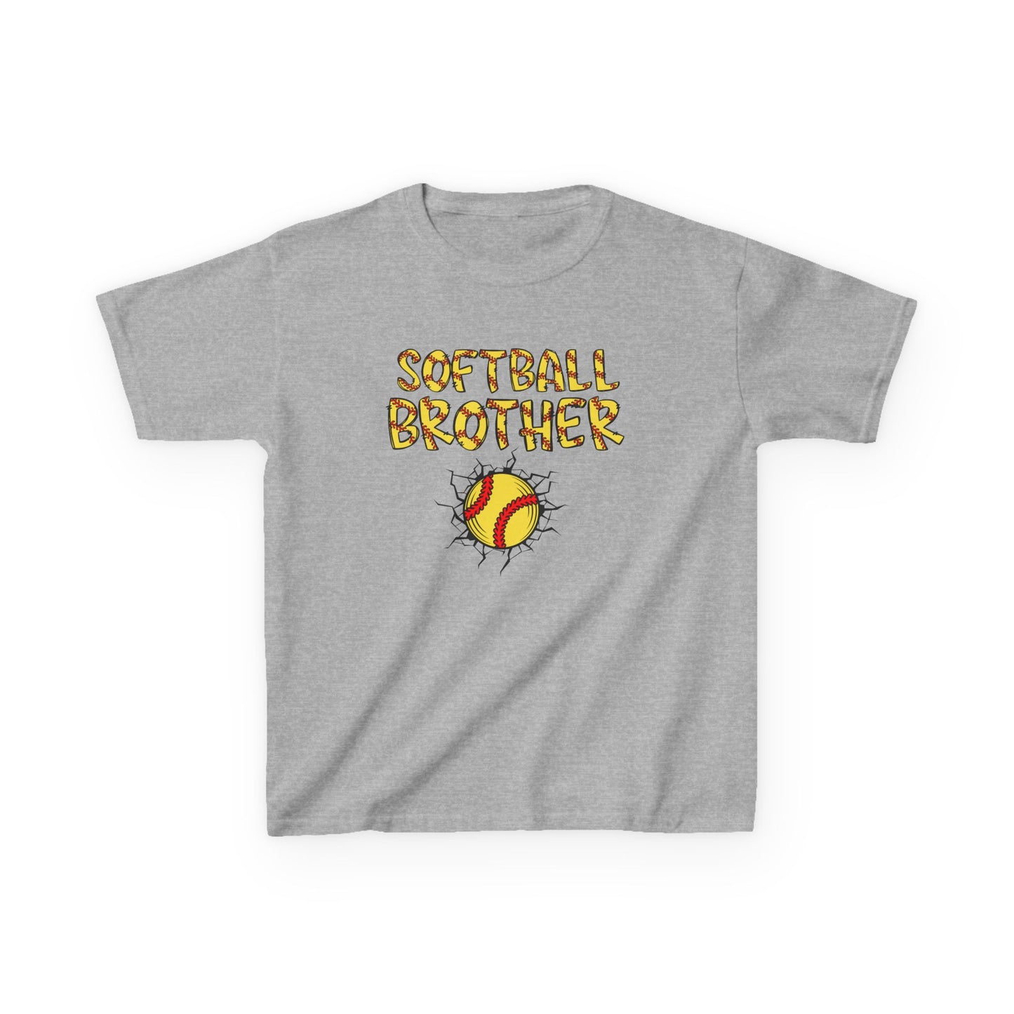 Little Brother Softball Fan Tee