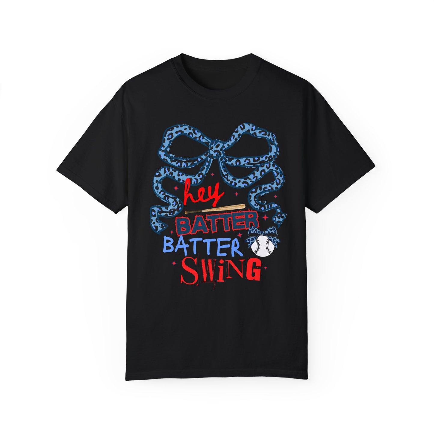 Coquette Hey Batter Baseball Letter T-Shirt
