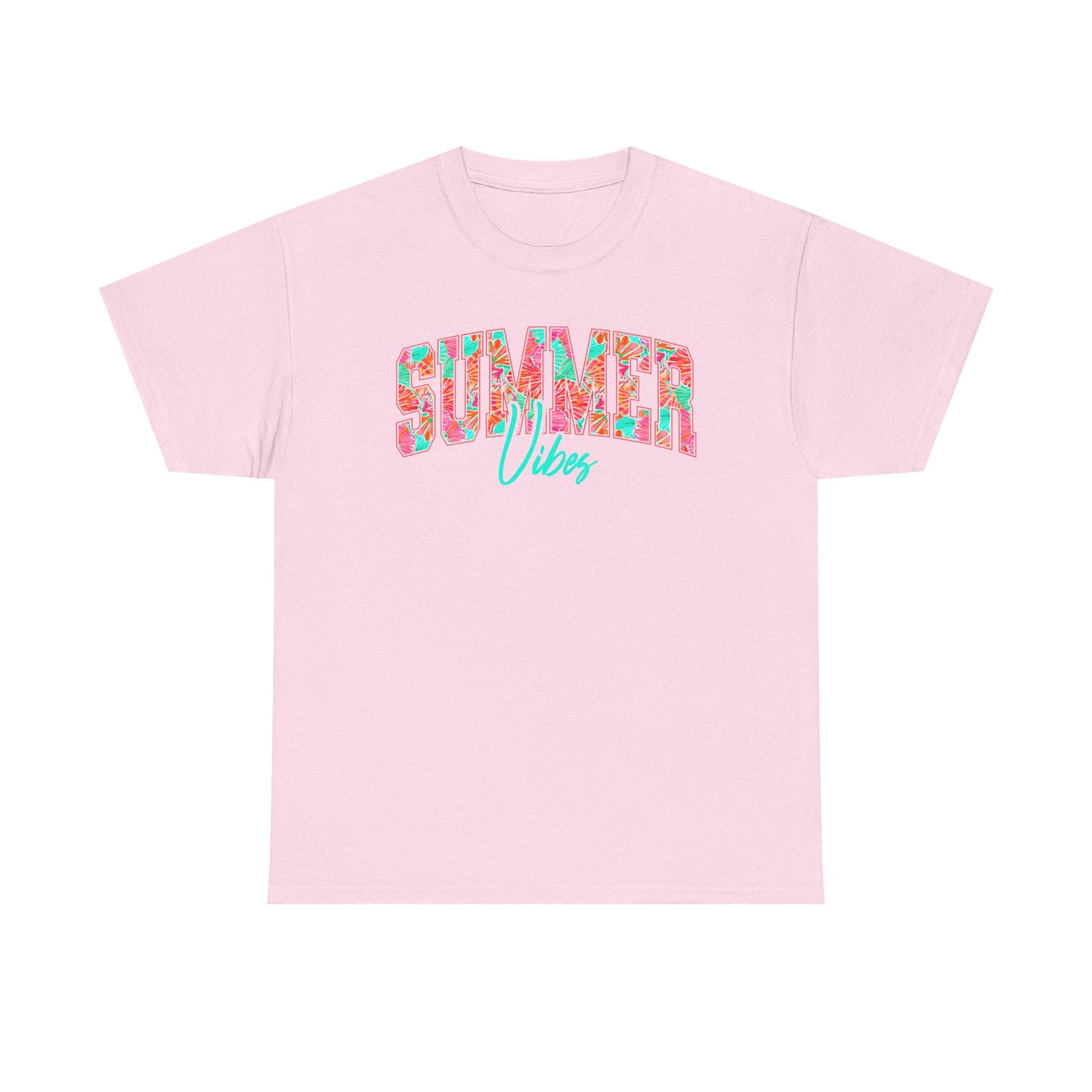 Floral Summer Vibes T-Shirt, Gildan Summer Tshirt