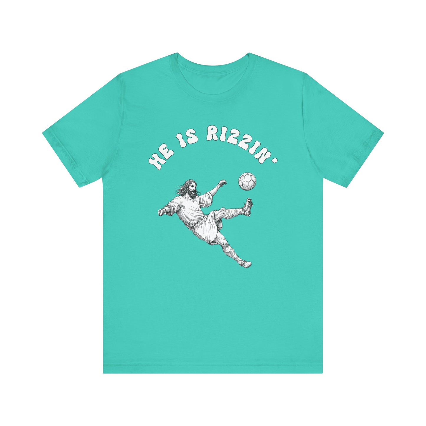 He Is Rizzin' Unisex Jersey Tee | Funny Soccer T-Shirt