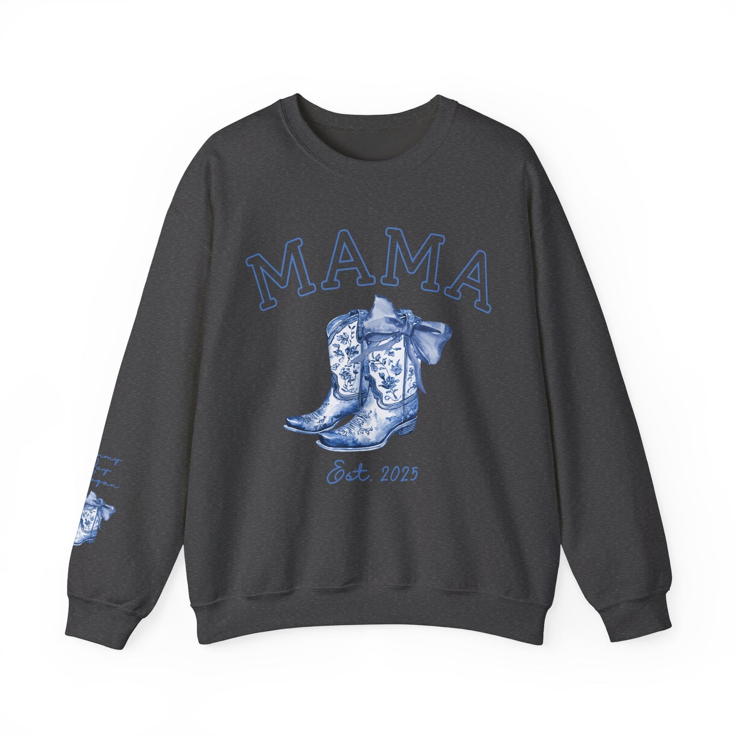 Personalized Western Toile Coquette Mama Sweatshirt