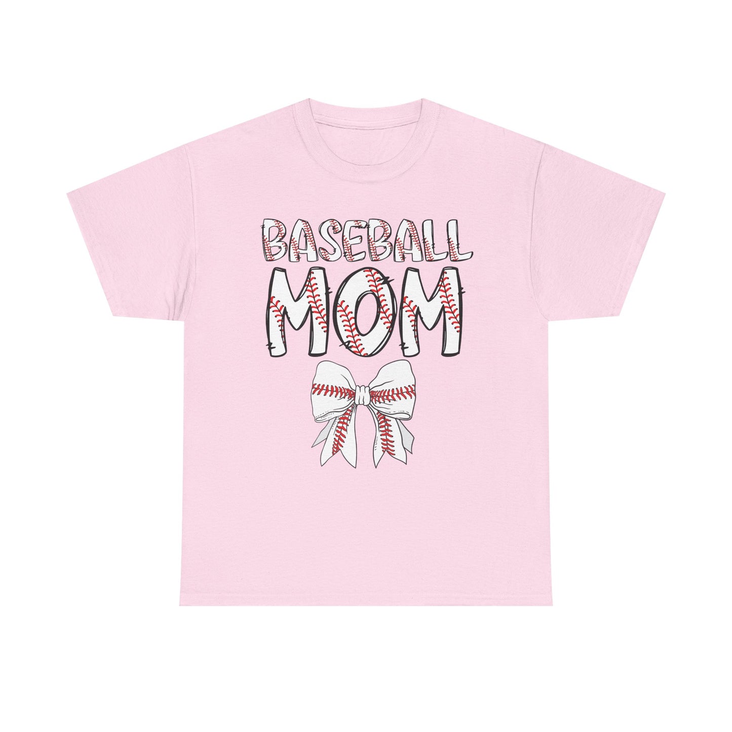 Baseball Mom Coquette Bow T-Shirt