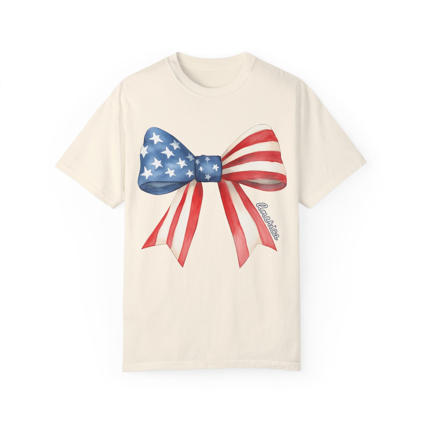 American Flag Bow T-Shirt