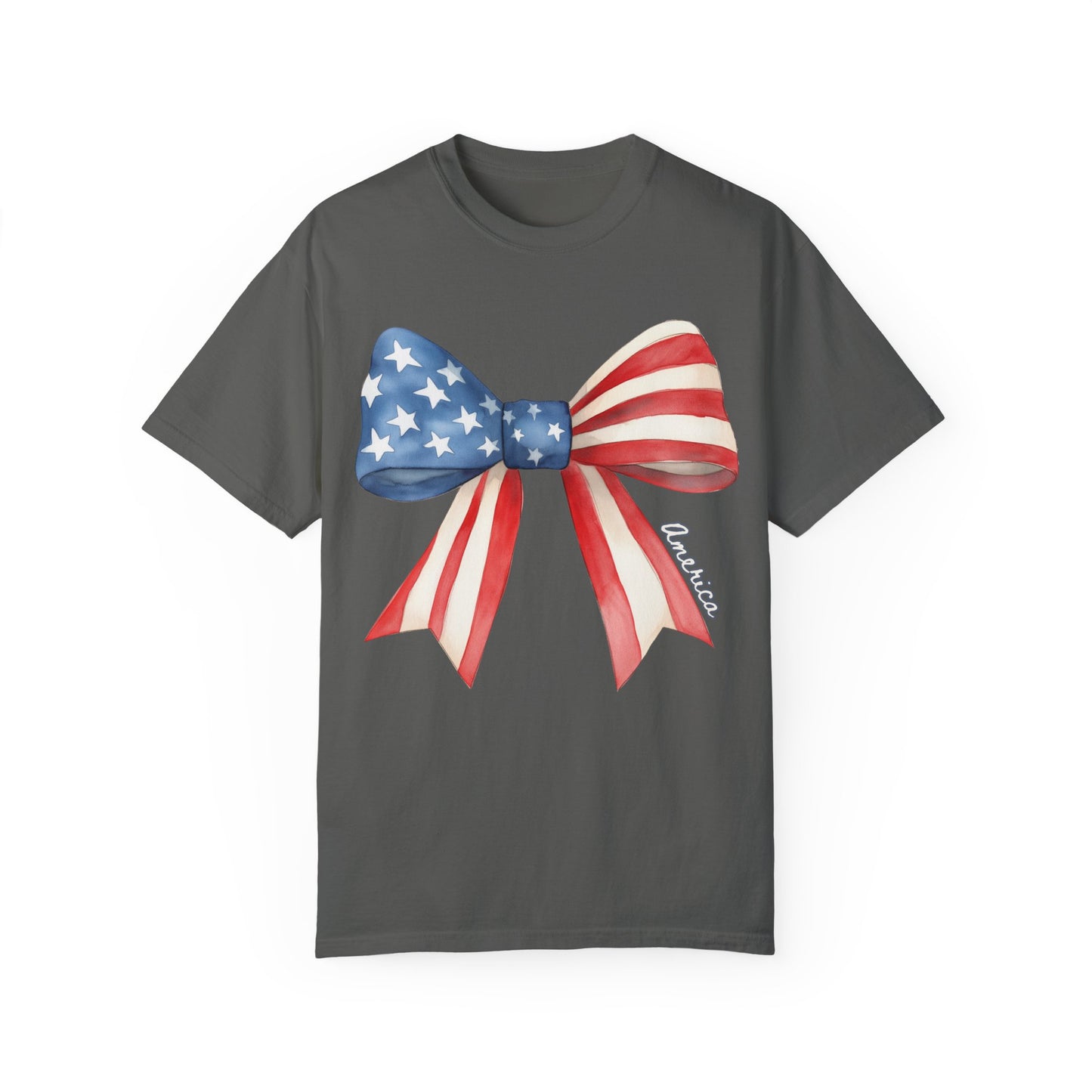 American Flag Bow T-Shirt