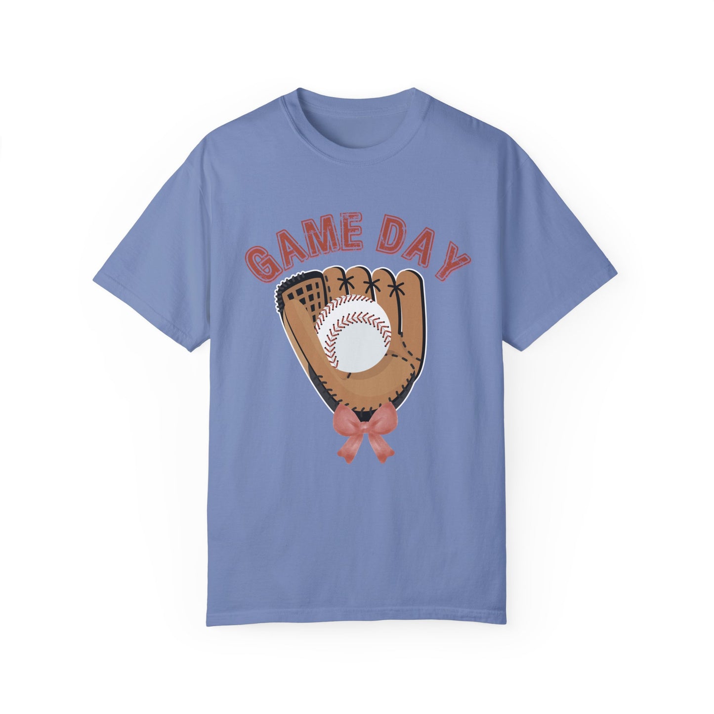 Game Day Glove Baseball Bow T-Shirt