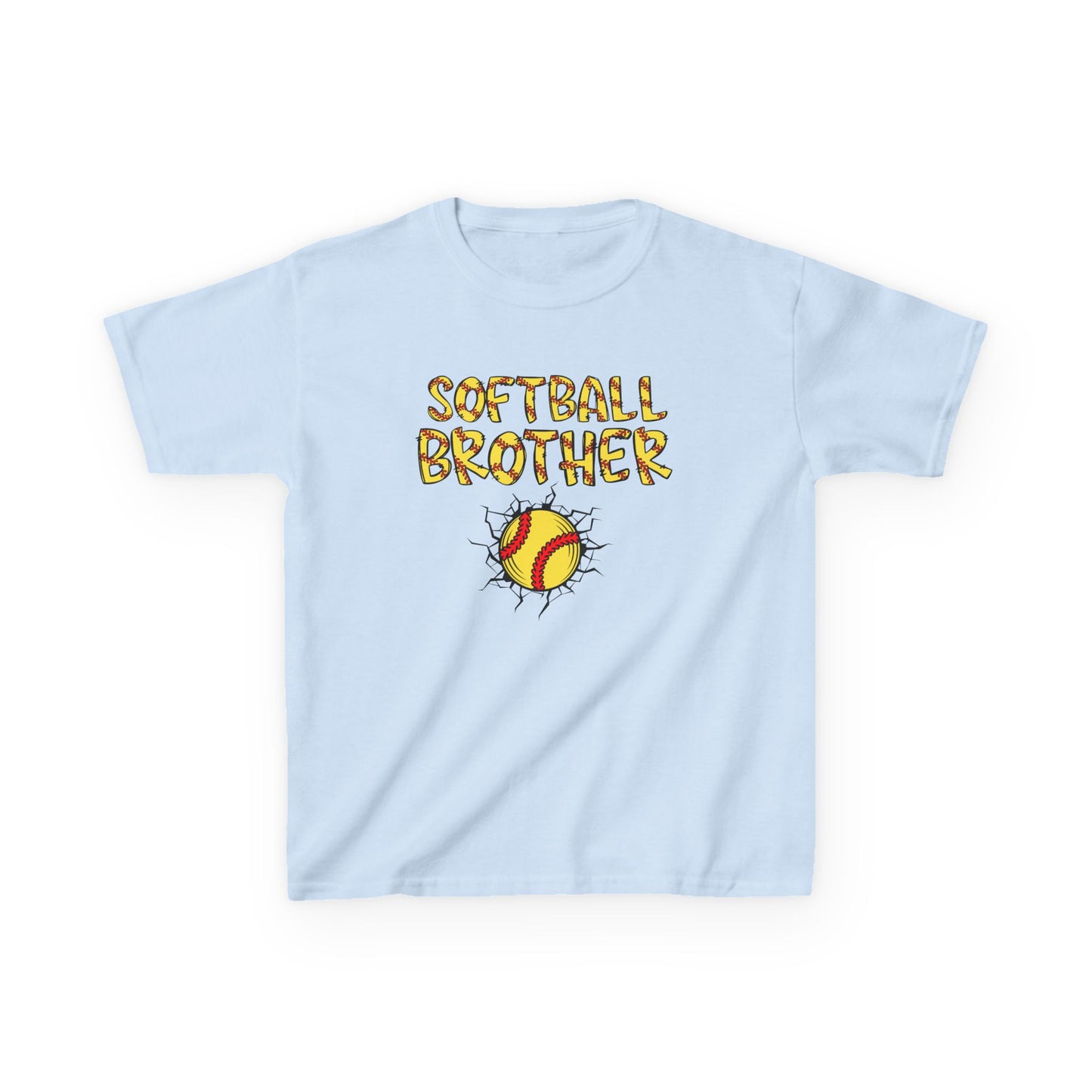 Little Brother Softball Fan Tee