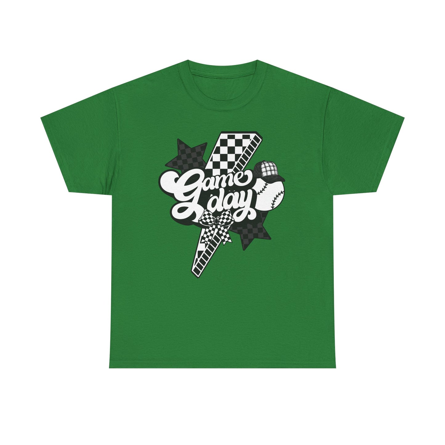 Game Day Checkered Baseball T-Shirt