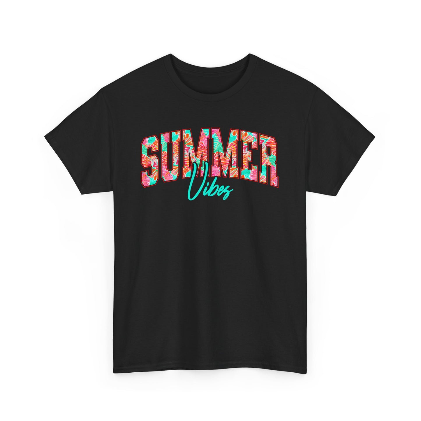 Floral Summer Vibes T-Shirt, Gildan Summer Tshirt