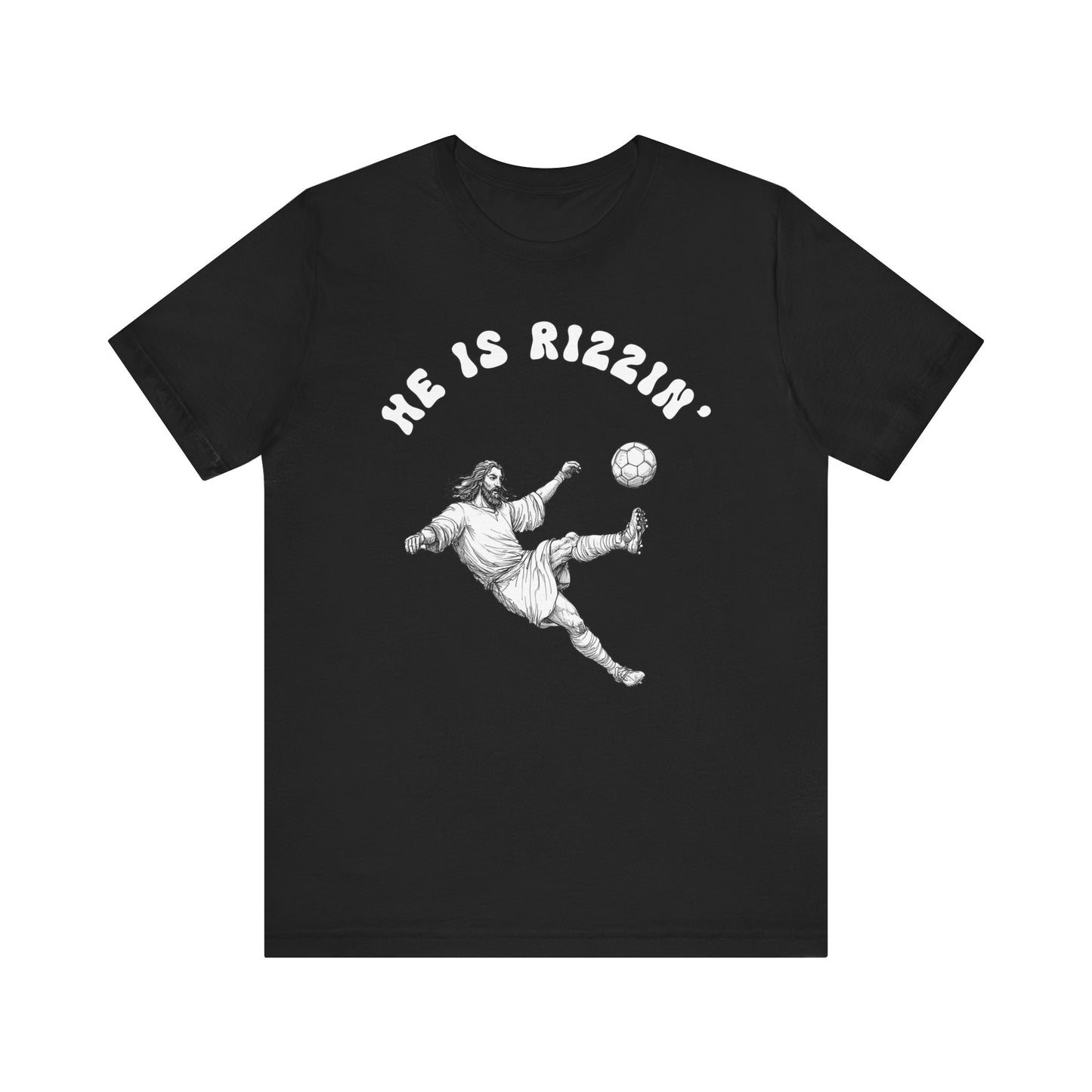 He Is Rizzin' Unisex Jersey Tee | Funny Soccer T-Shirt