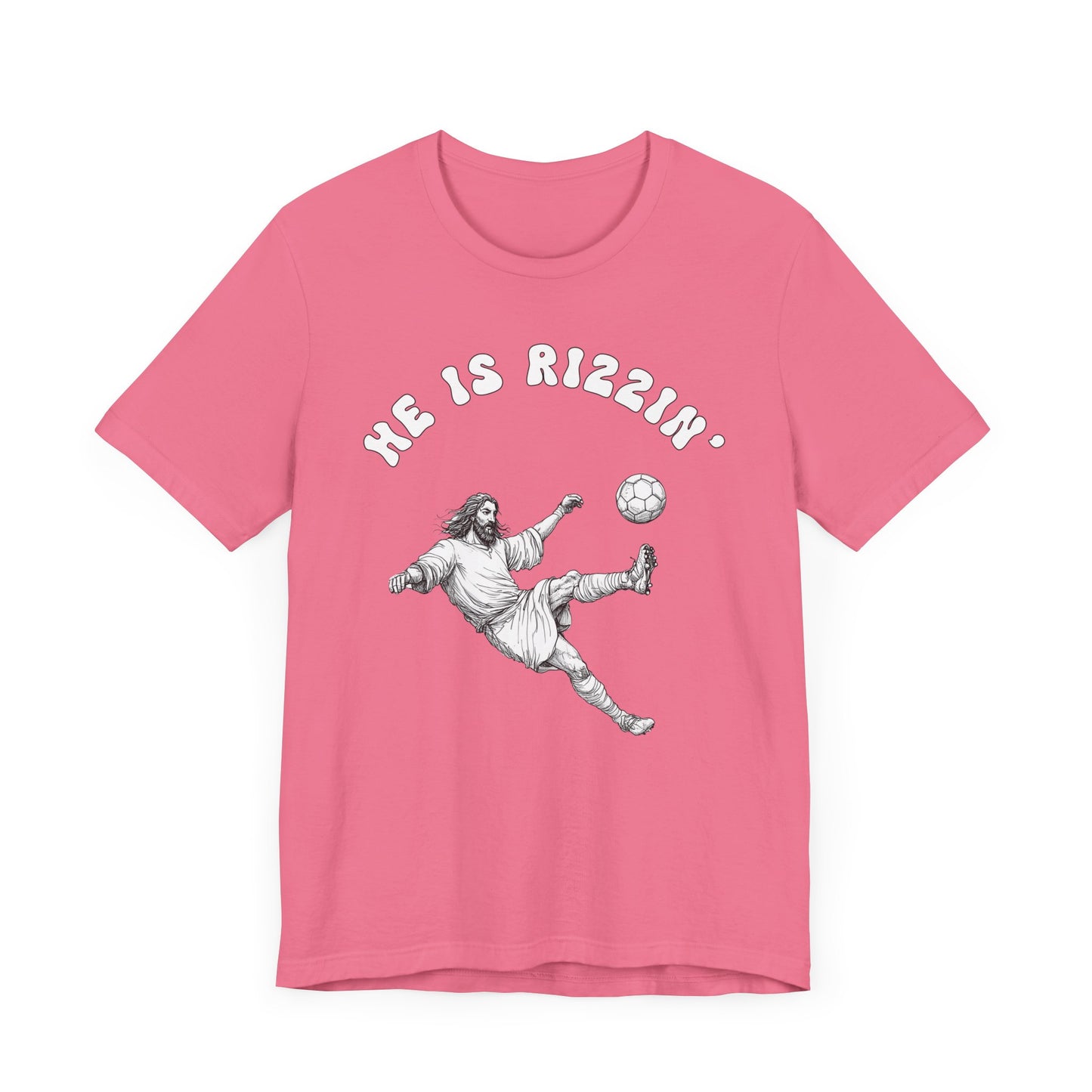 He Is Rizzin' Unisex Jersey Tee | Funny Soccer T-Shirt