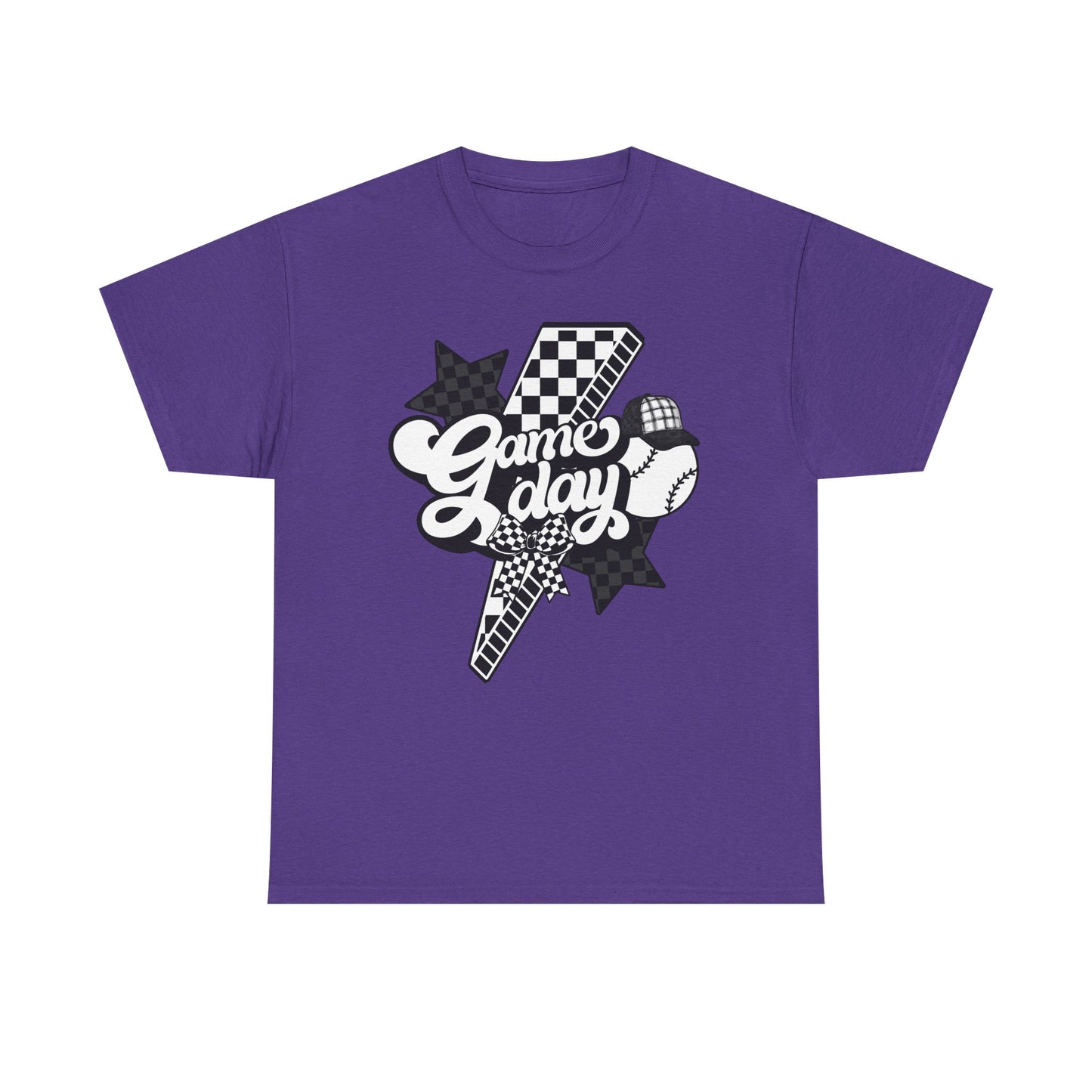 Game Day Checkered Baseball T-Shirt