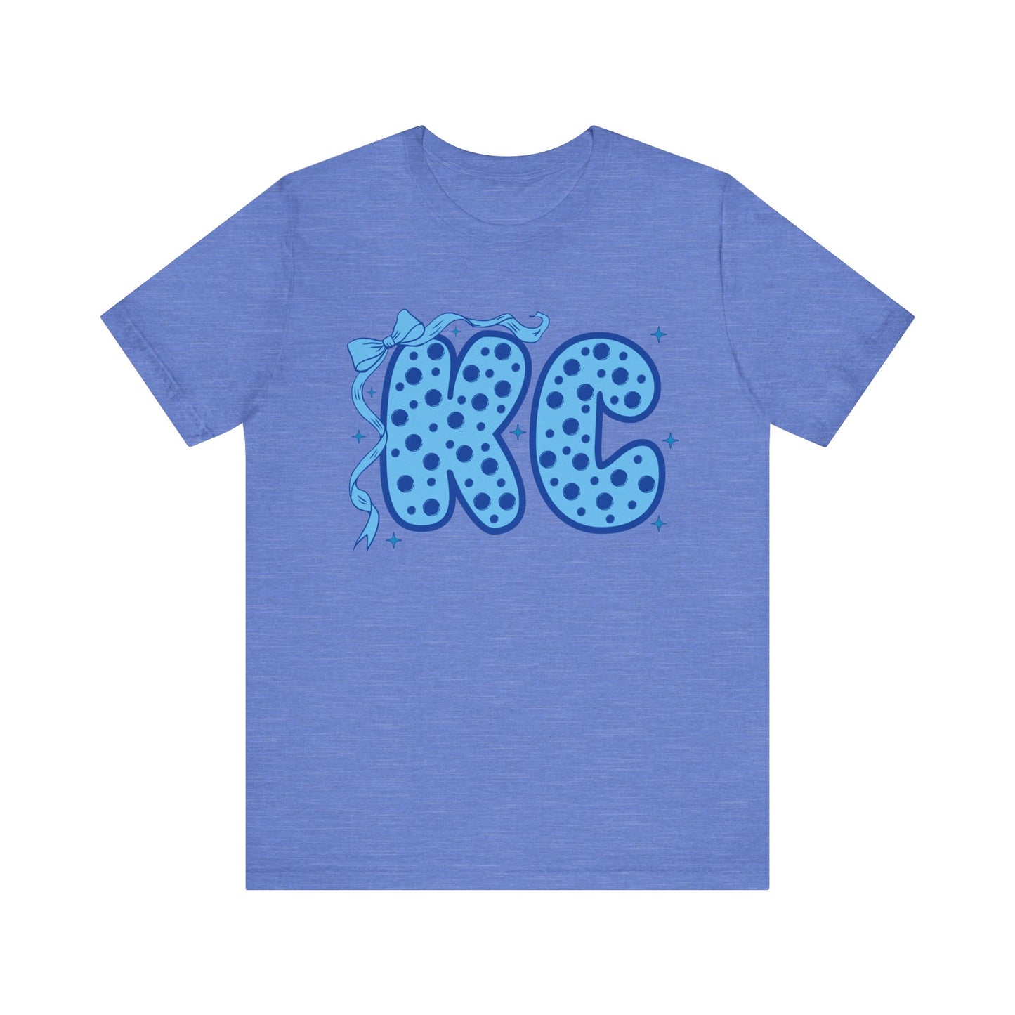 KC Polka Dot Bow Baseball T-Shirt