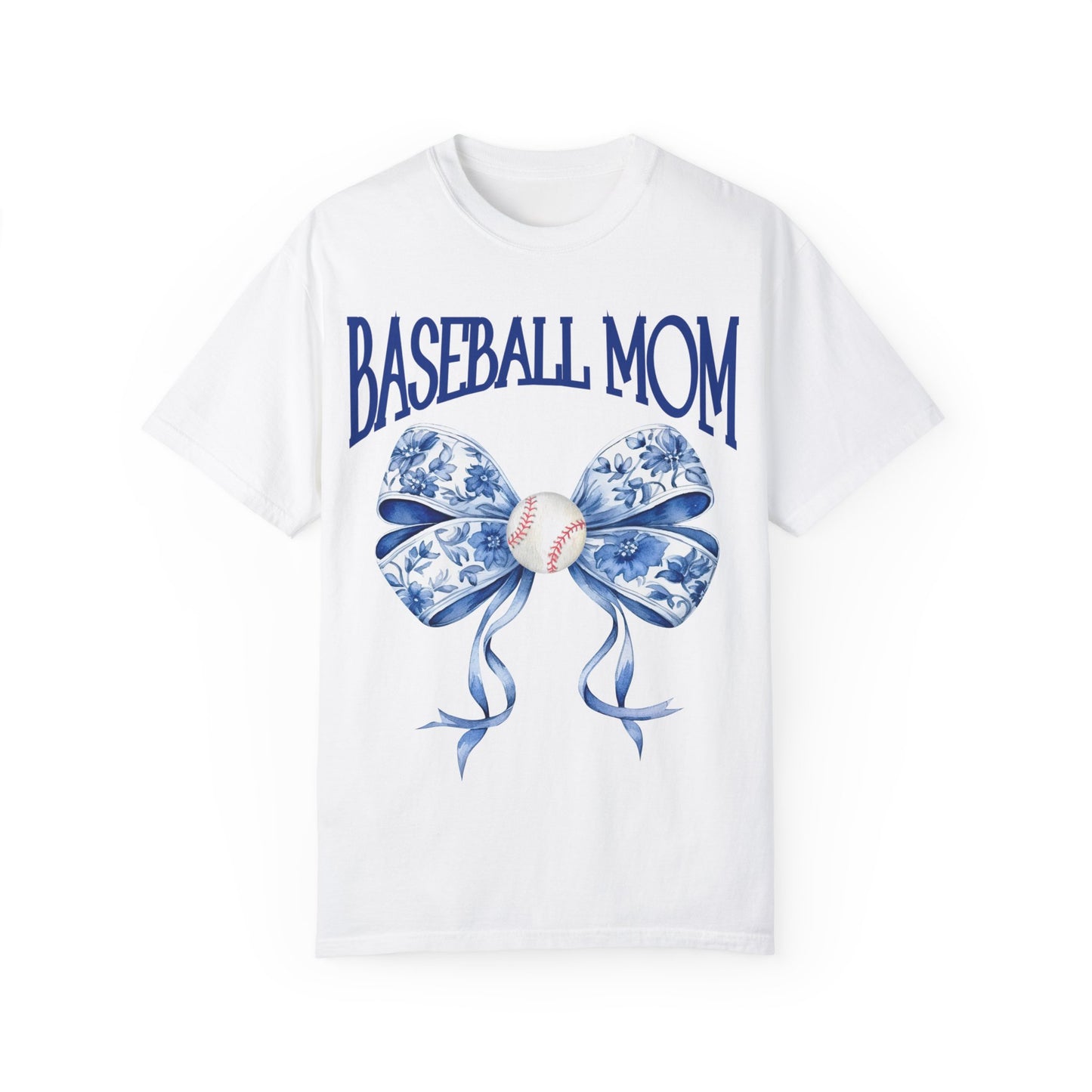 Toile Baseball Mom Bow T-Shirt