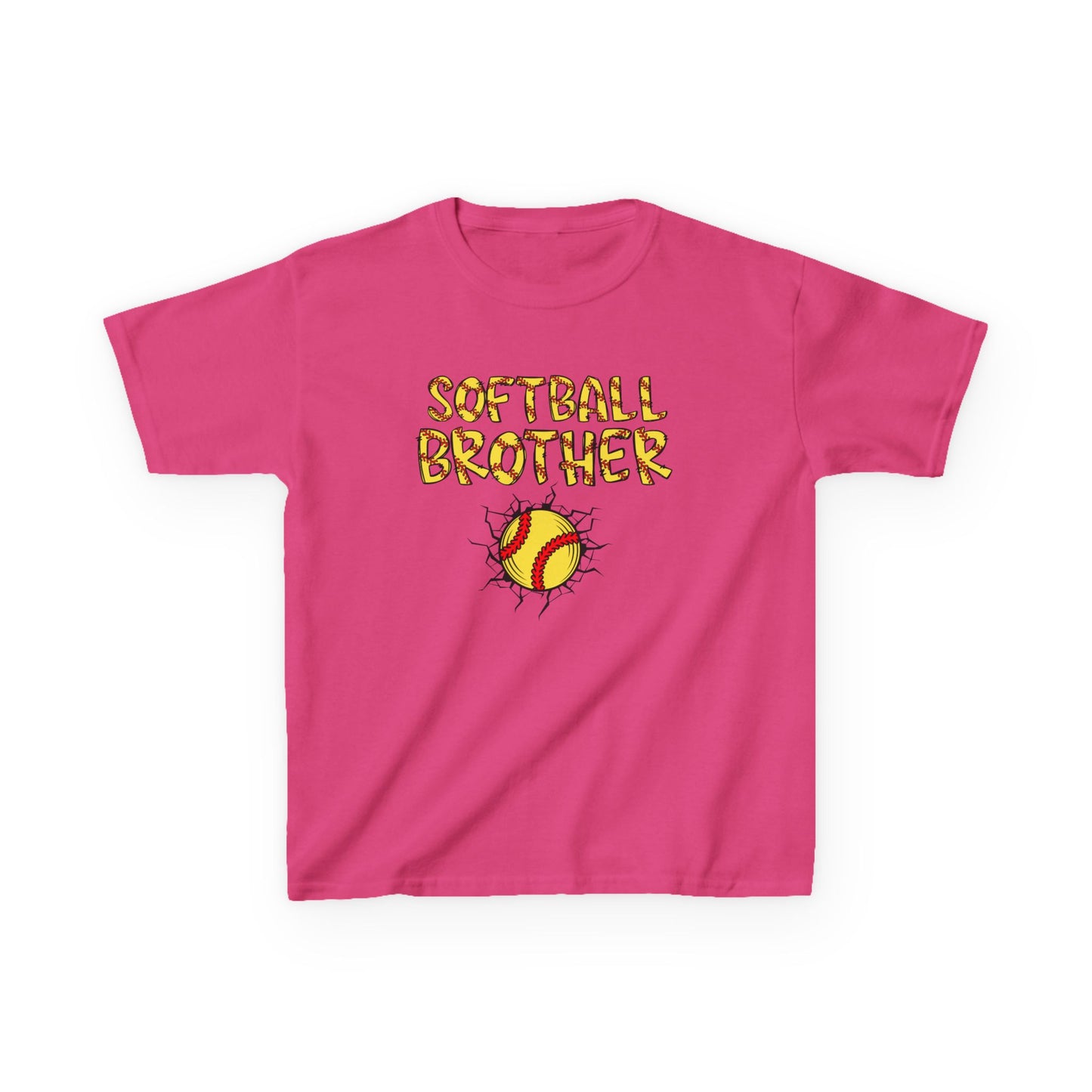 Little Brother Softball Fan Tee