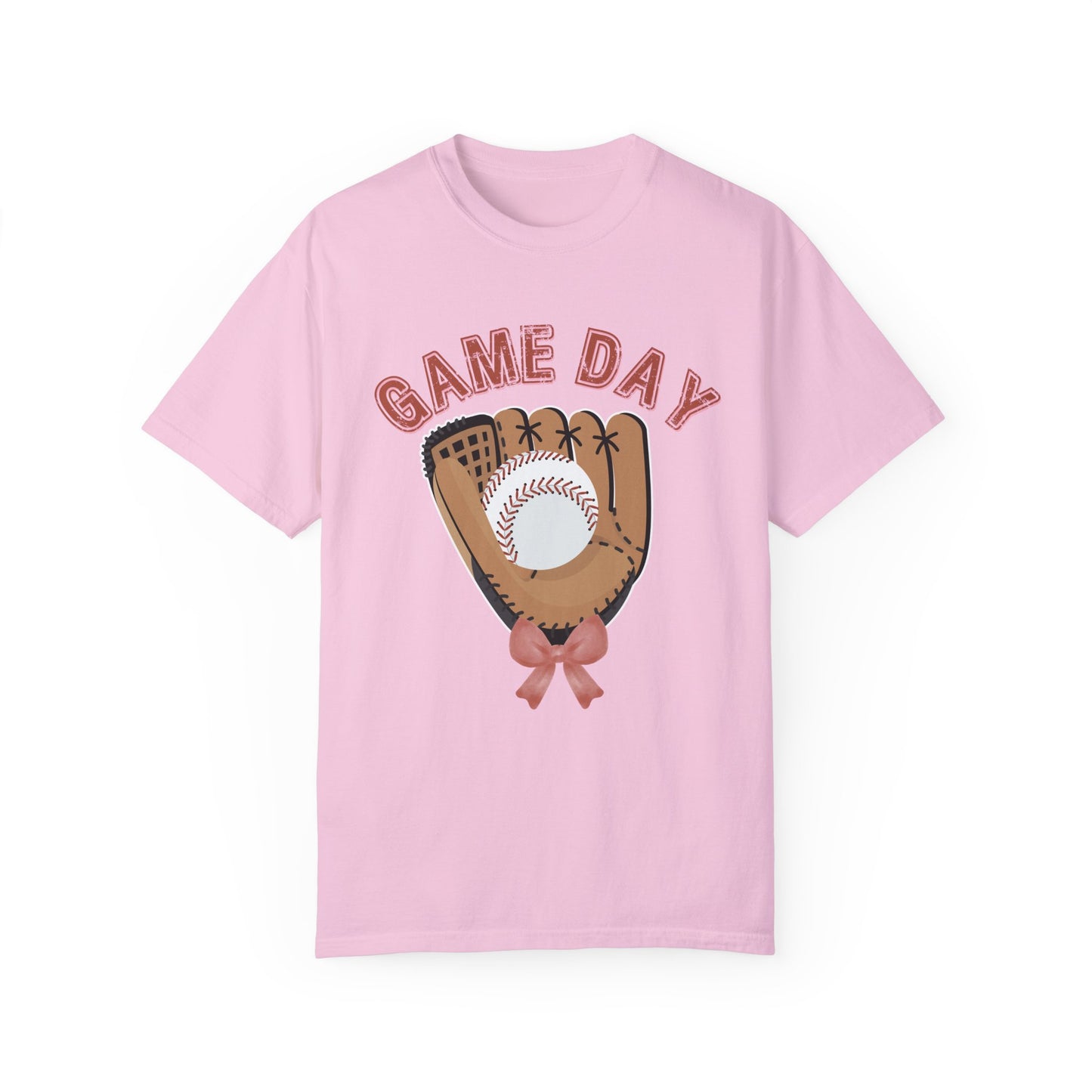 Game Day Glove Baseball Bow T-Shirt