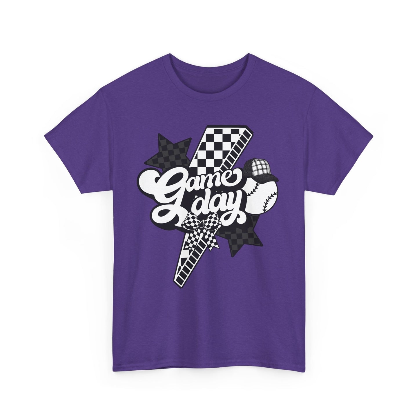 Game Day Checkered Baseball T-Shirt