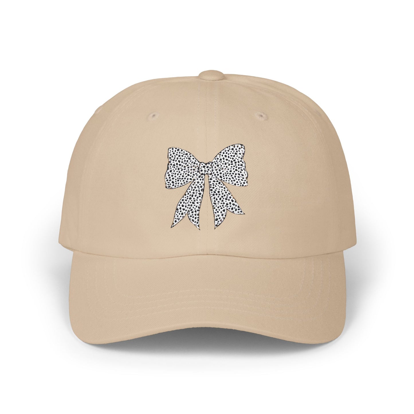 Dalmatian Dot Coquette Bow Embroidered Women's Hat, Mother's Day Gift, Birthday Gift for Mom