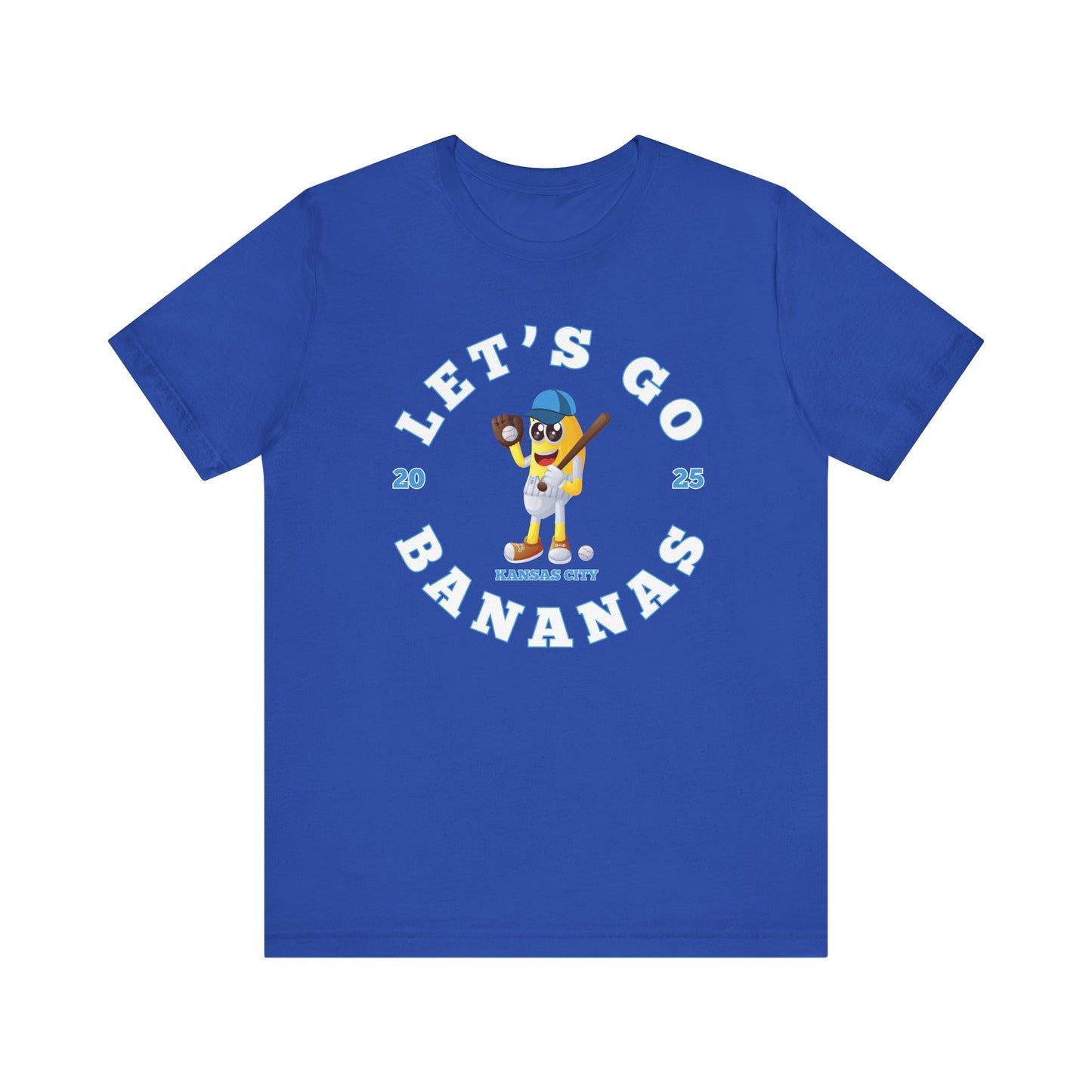 Adult 2025 Let's Go Bananas Kansas City Baseball T-shirt