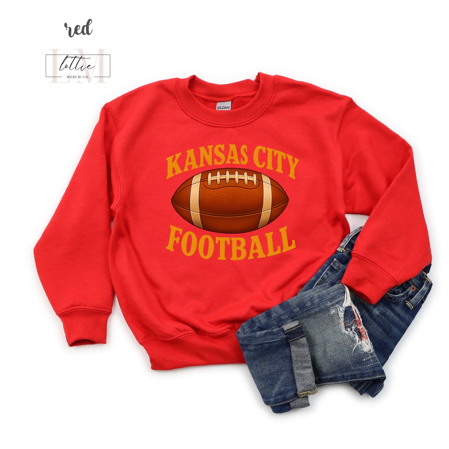 Vintage Football Kansas City Sweatshirt or Shirt