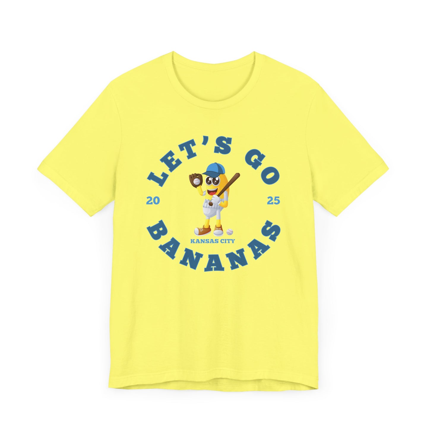 Adult 2025 Let's Go Bananas Kansas City Baseball T-shirt