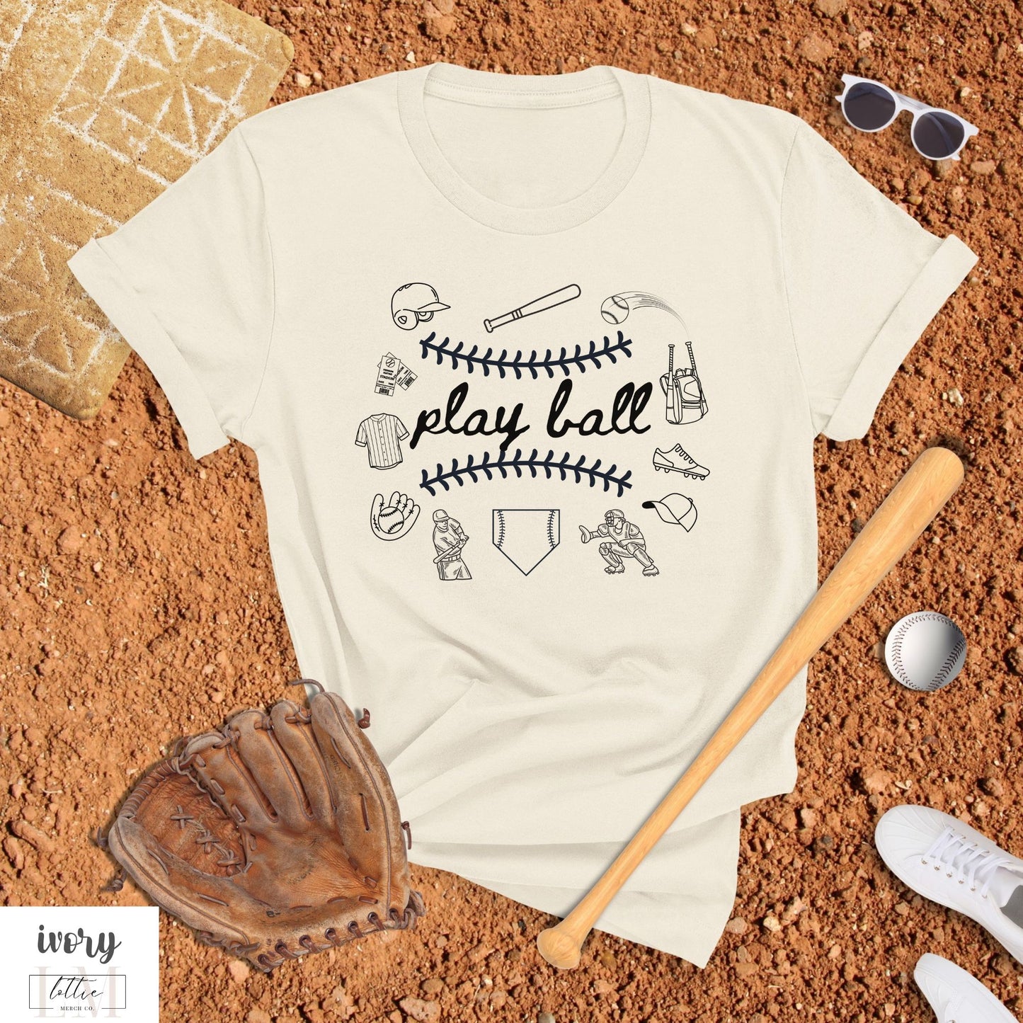 Play Ball Doodle T-Shirt