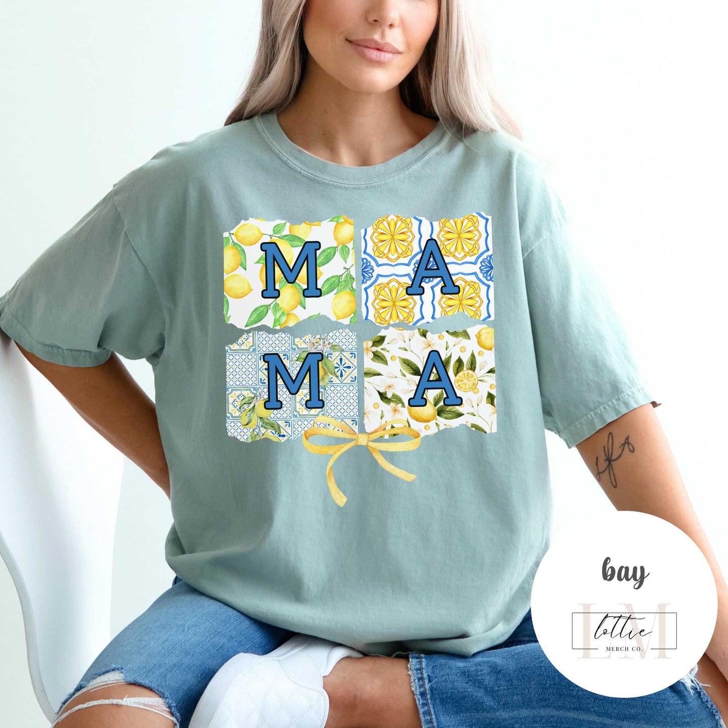 Coquette Mama Lemon Bow T-Shirt