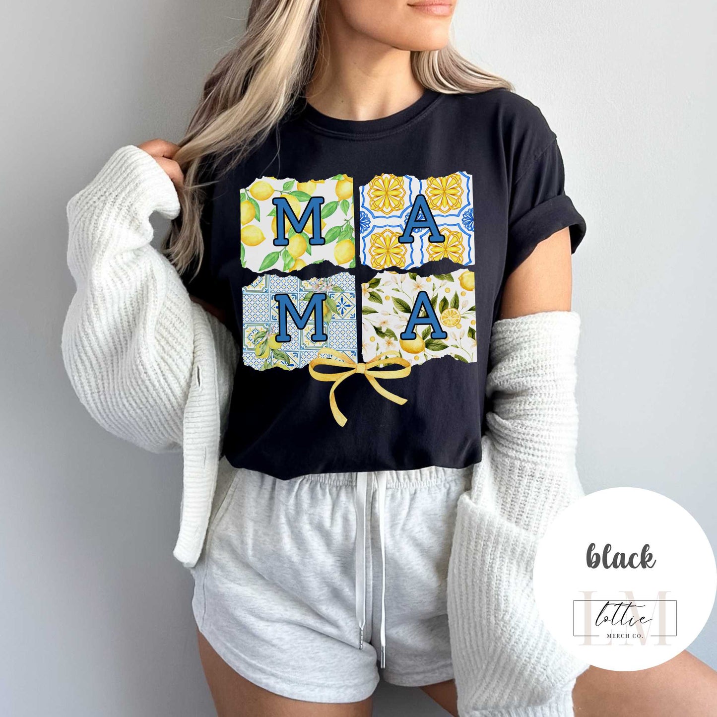 Coquette Mama Lemon Bow T-Shirt