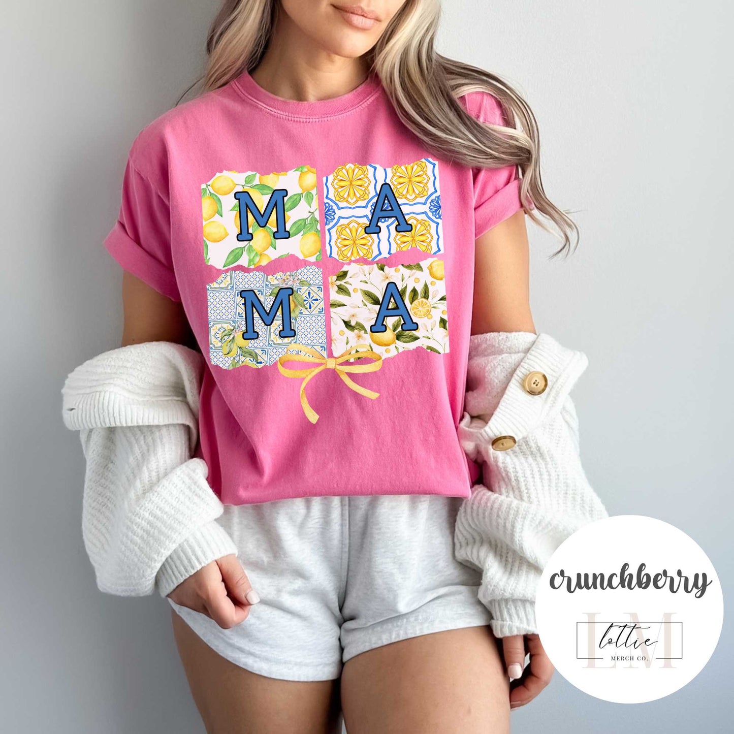 Coquette Mama Lemon Bow T-Shirt