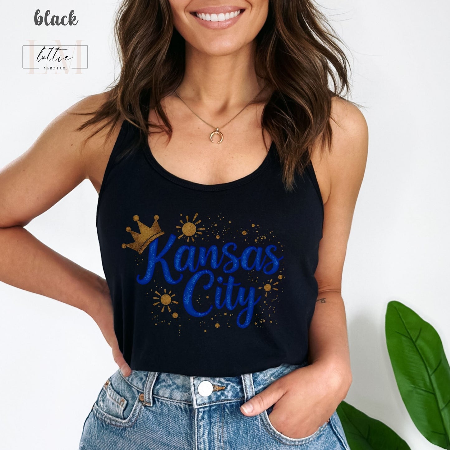 Kansas City Baseball Women's Racerback Tank, Kansas City Baseball Tank Top, KC Baseball T-shirt