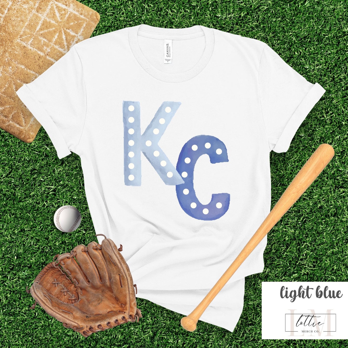 Watercolor KC Kansas City Baseball Shirt