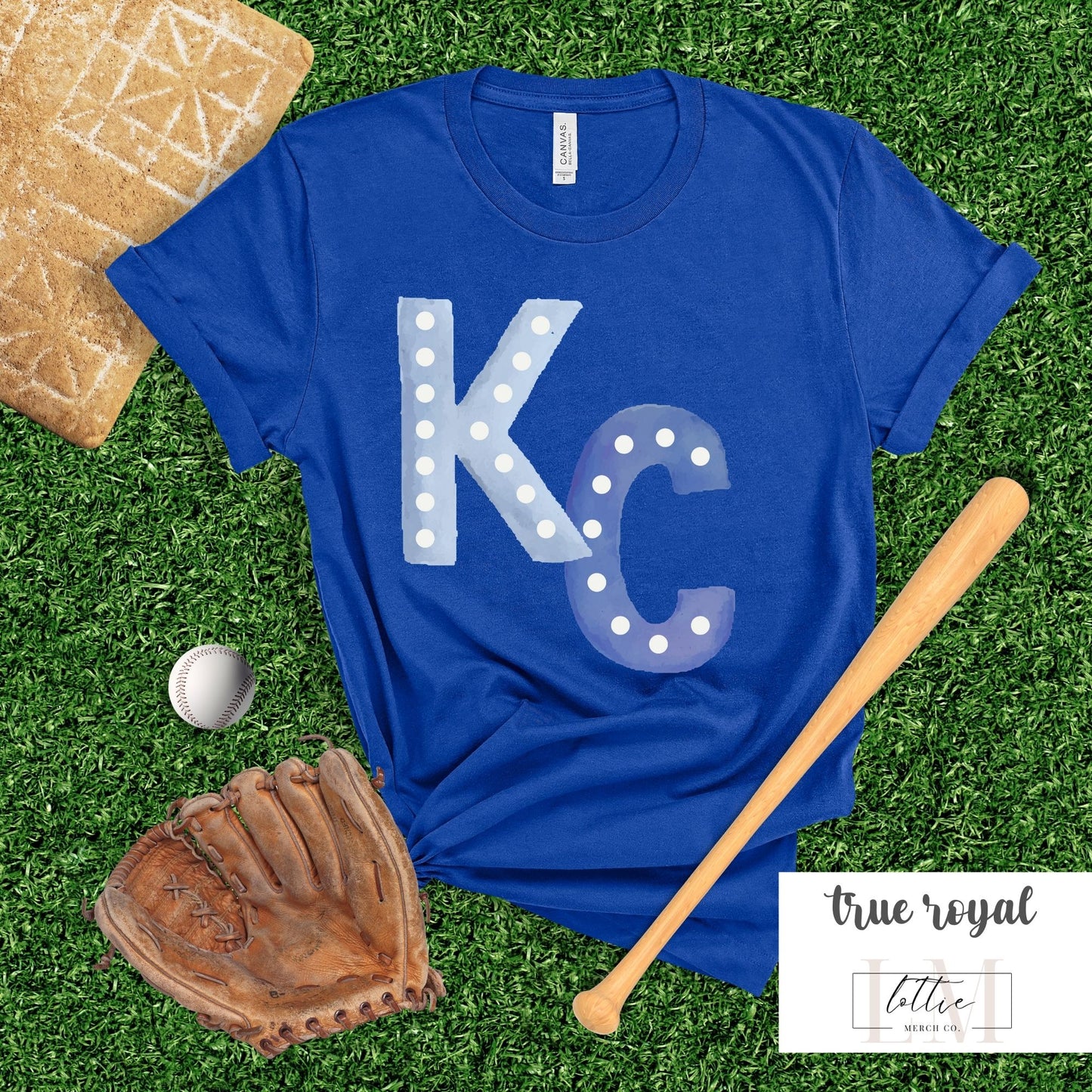 Watercolor KC Kansas City Baseball Shirt
