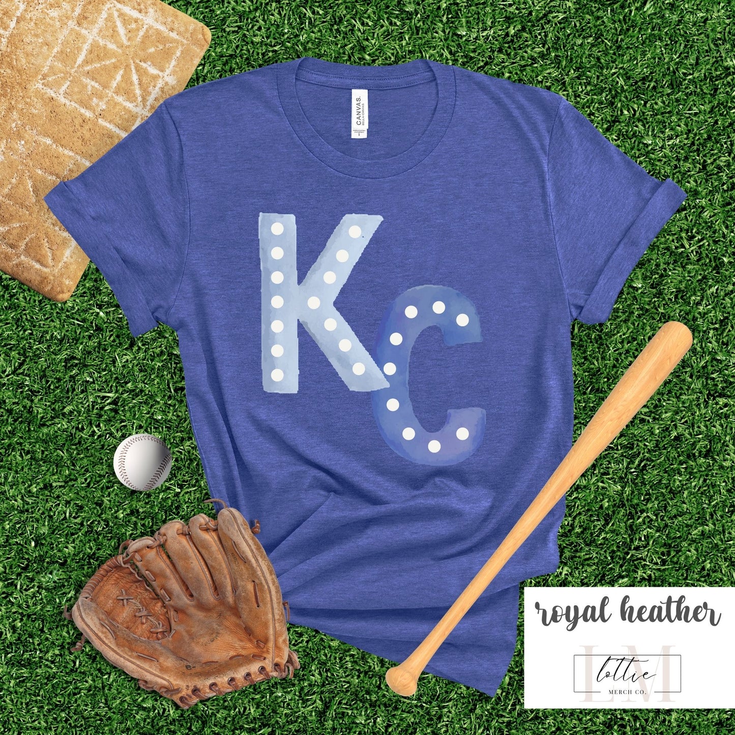 Watercolor KC Kansas City Baseball Shirt