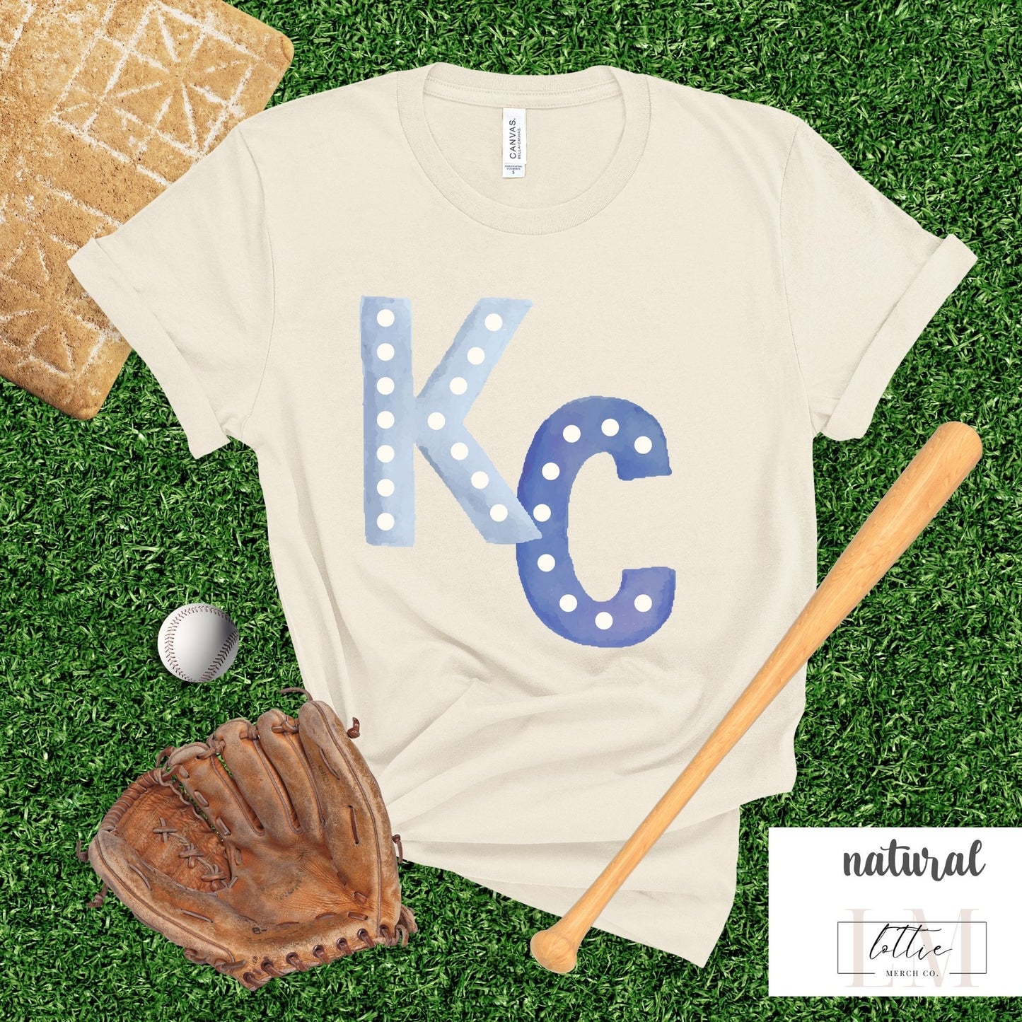 Watercolor KC Kansas City Baseball Shirt
