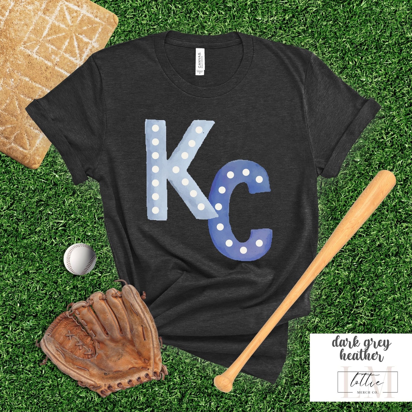 Watercolor KC Kansas City Baseball Shirt