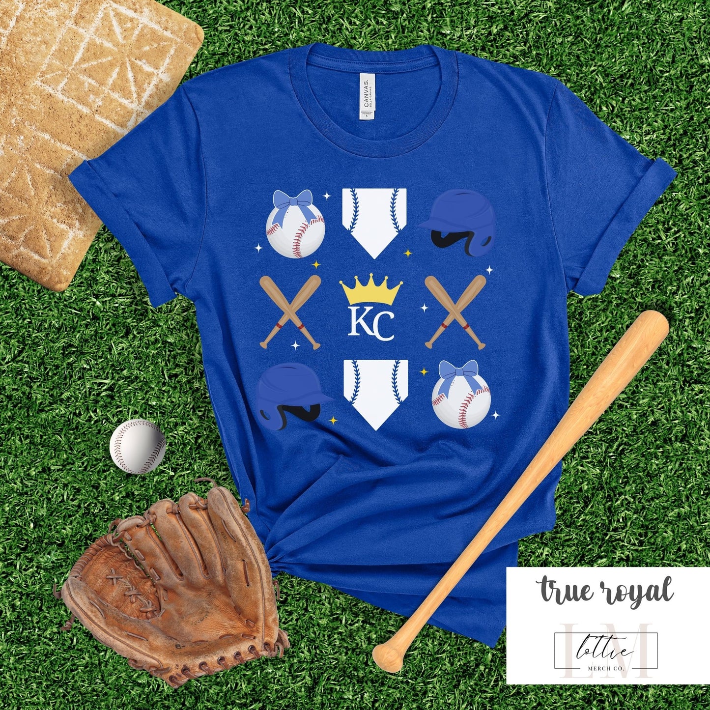 Kansas City Baseball Grid Shirt