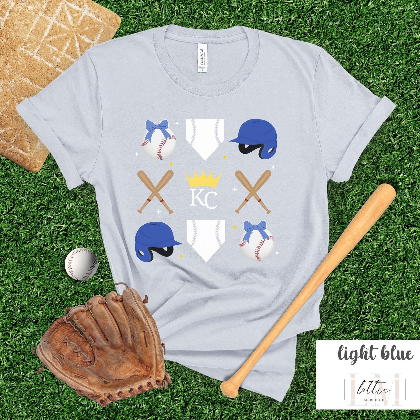 Kansas City Baseball Grid Shirt