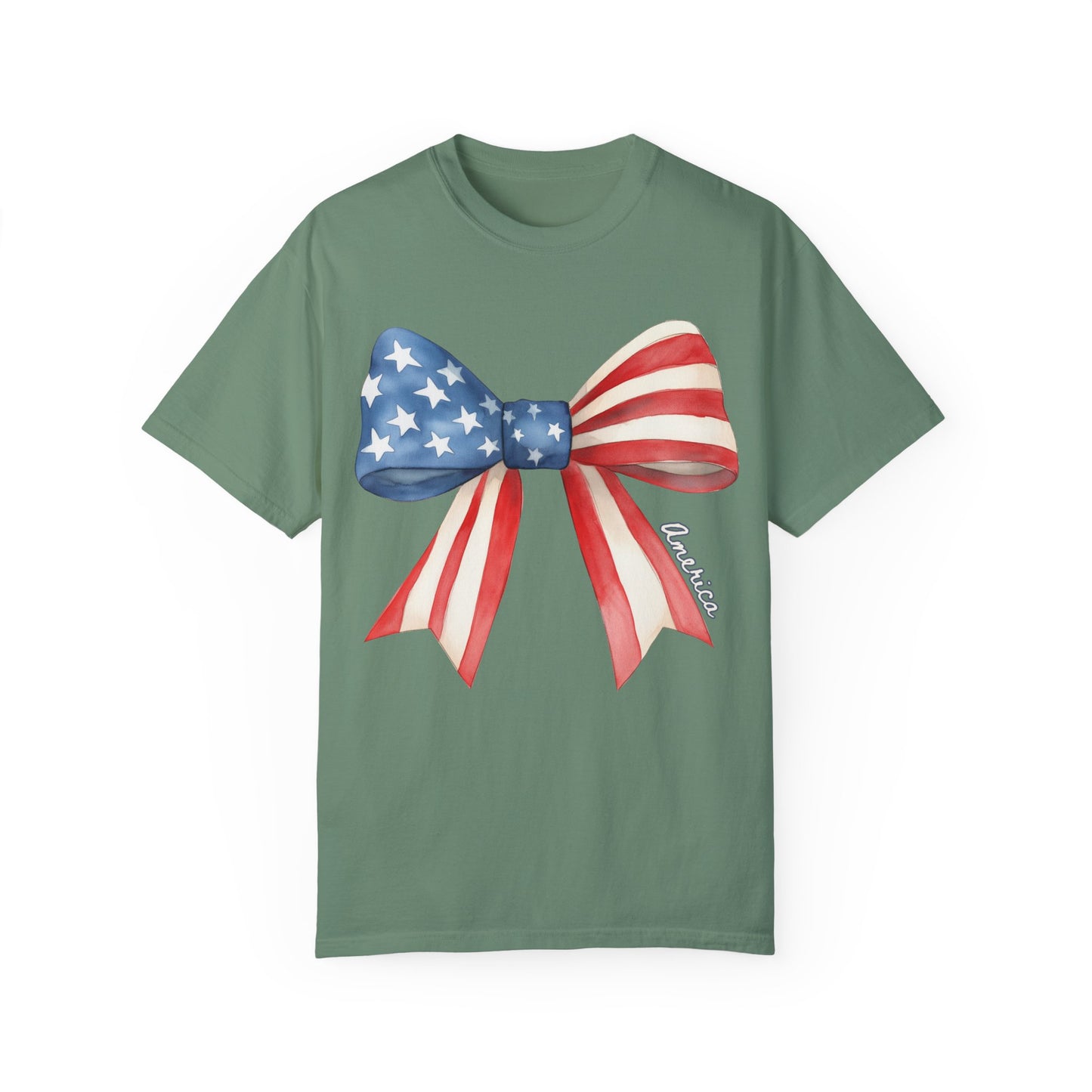 American Flag Bow T-Shirt