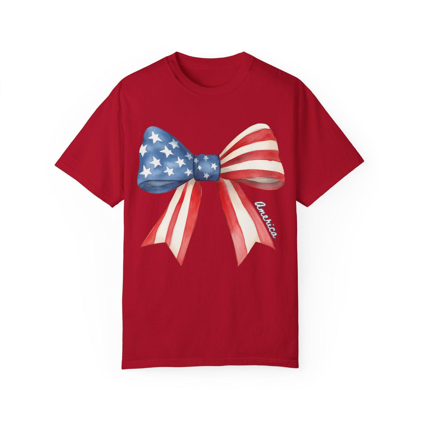 American Flag Bow T-Shirt