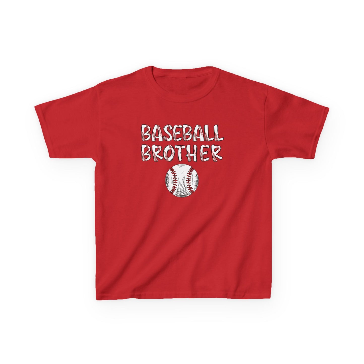 Kids Little Brother Baseball Fan Tee