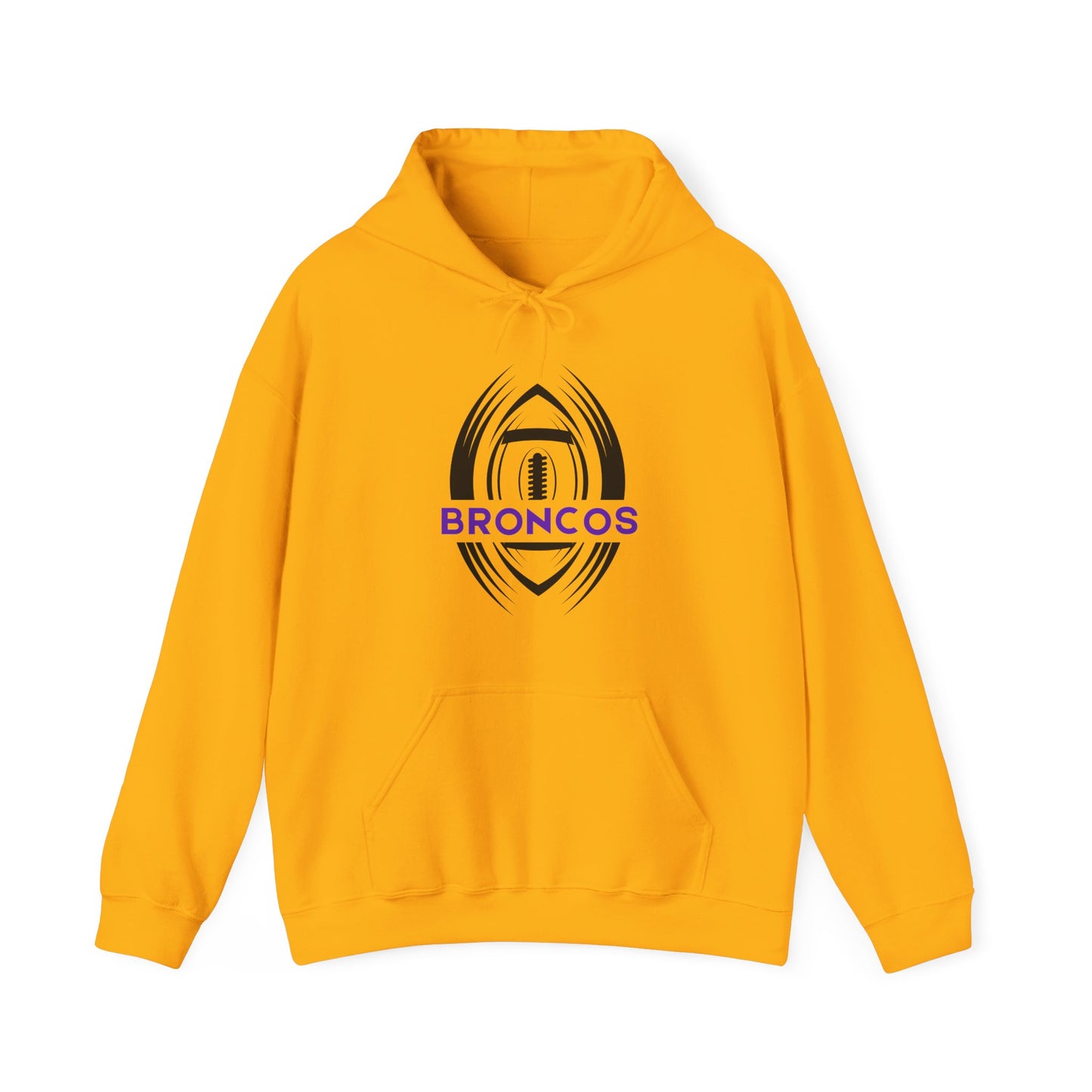 Adult Unisex Broncos Hoodie with Custom Name and Number