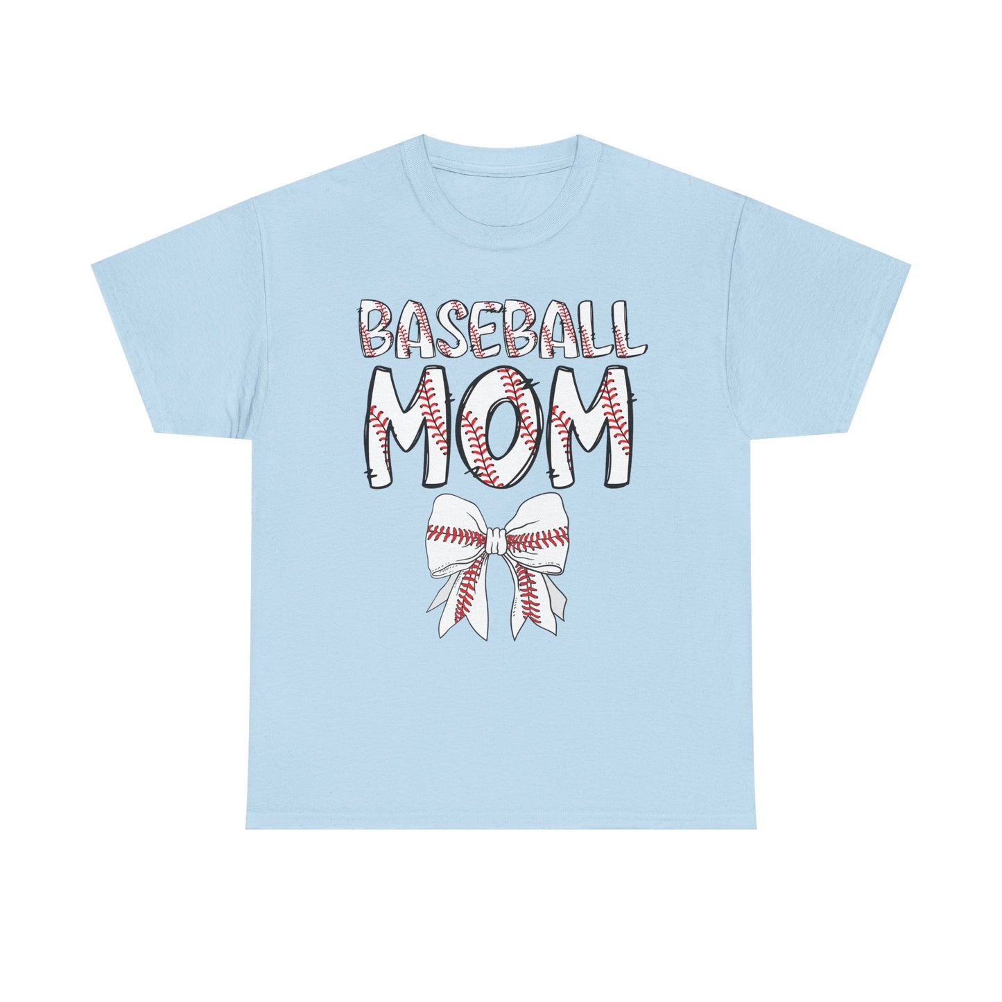 Baseball Mom Coquette Bow T-Shirt