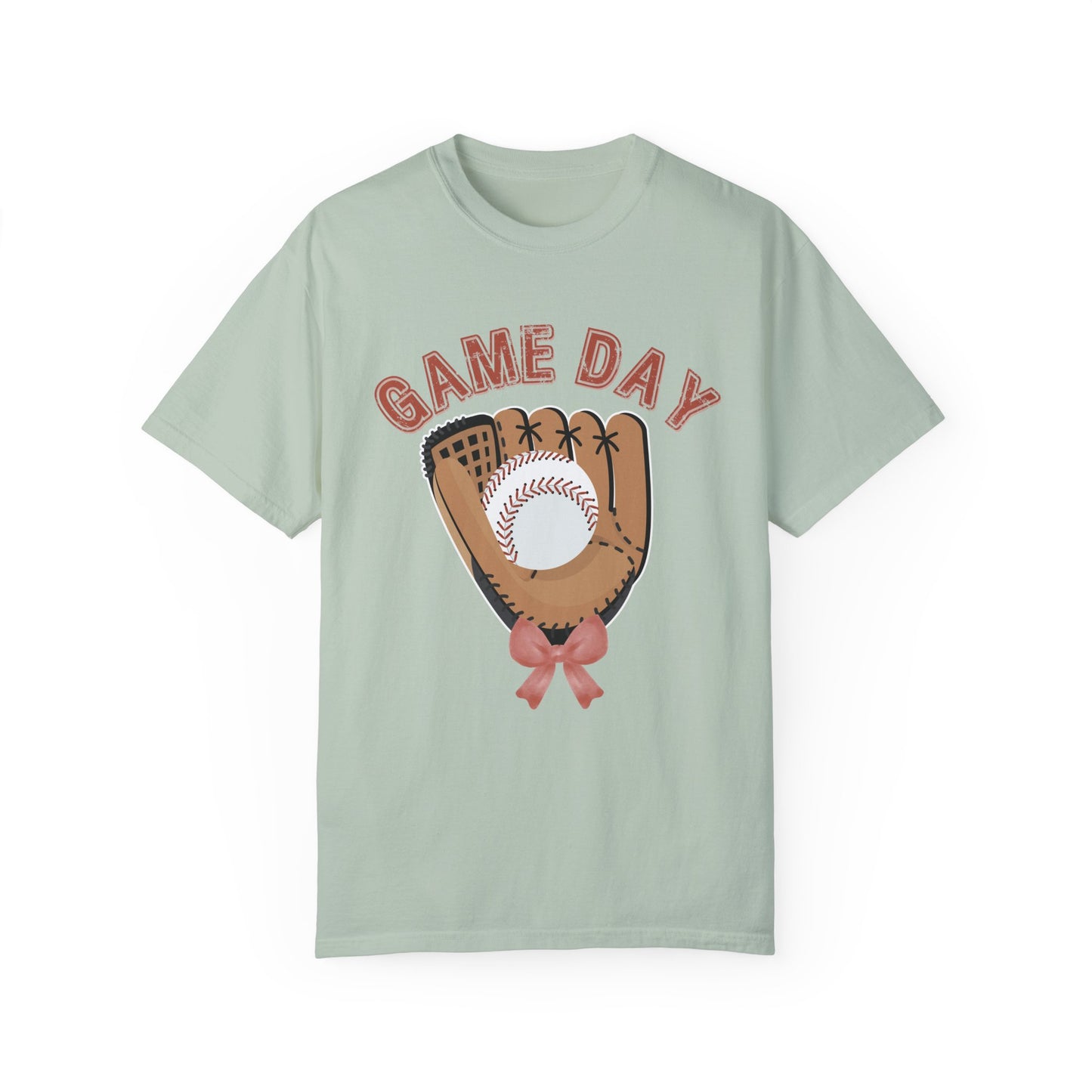 Game Day Glove Baseball Bow T-Shirt