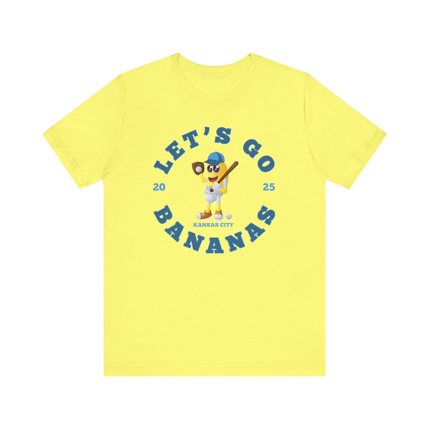 Adult 2025 Let's Go Bananas Kansas City Baseball T-shirt
