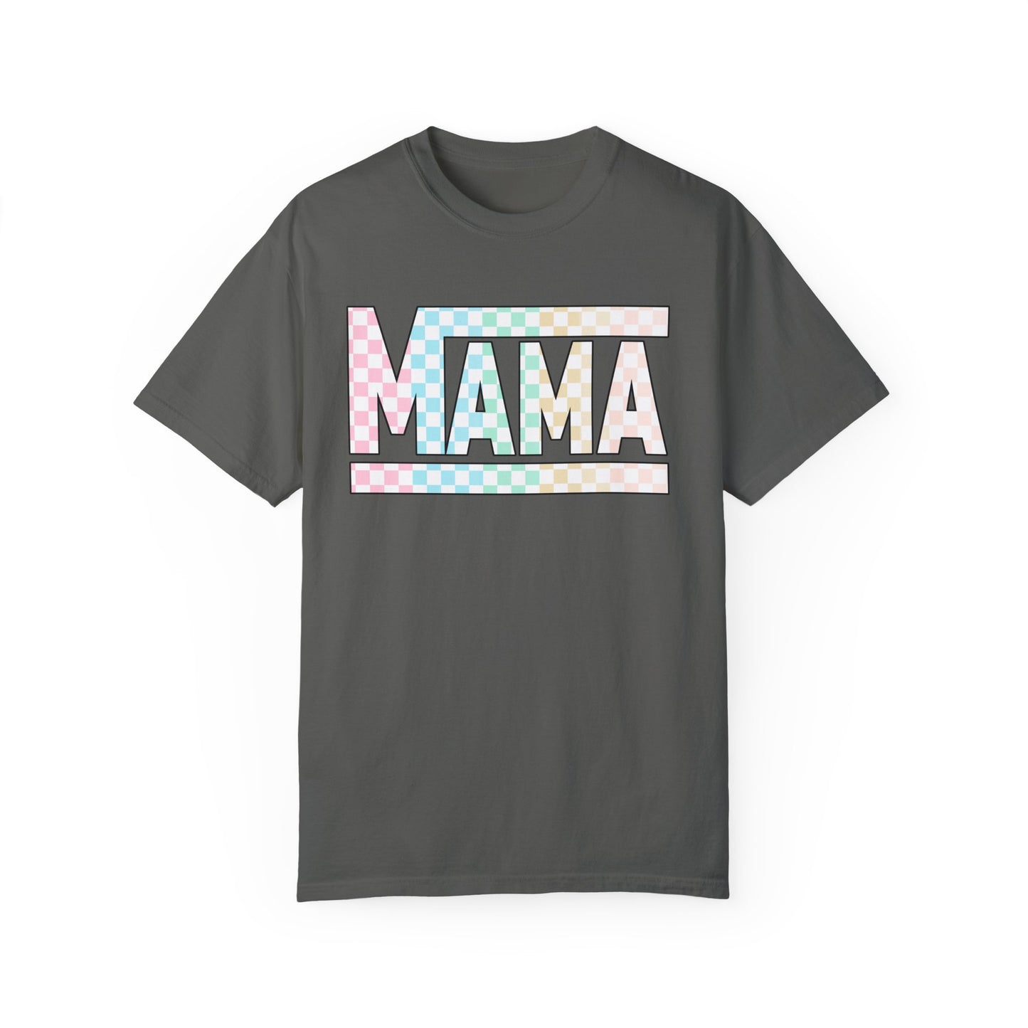 Mama Colored Checkered T-shirt